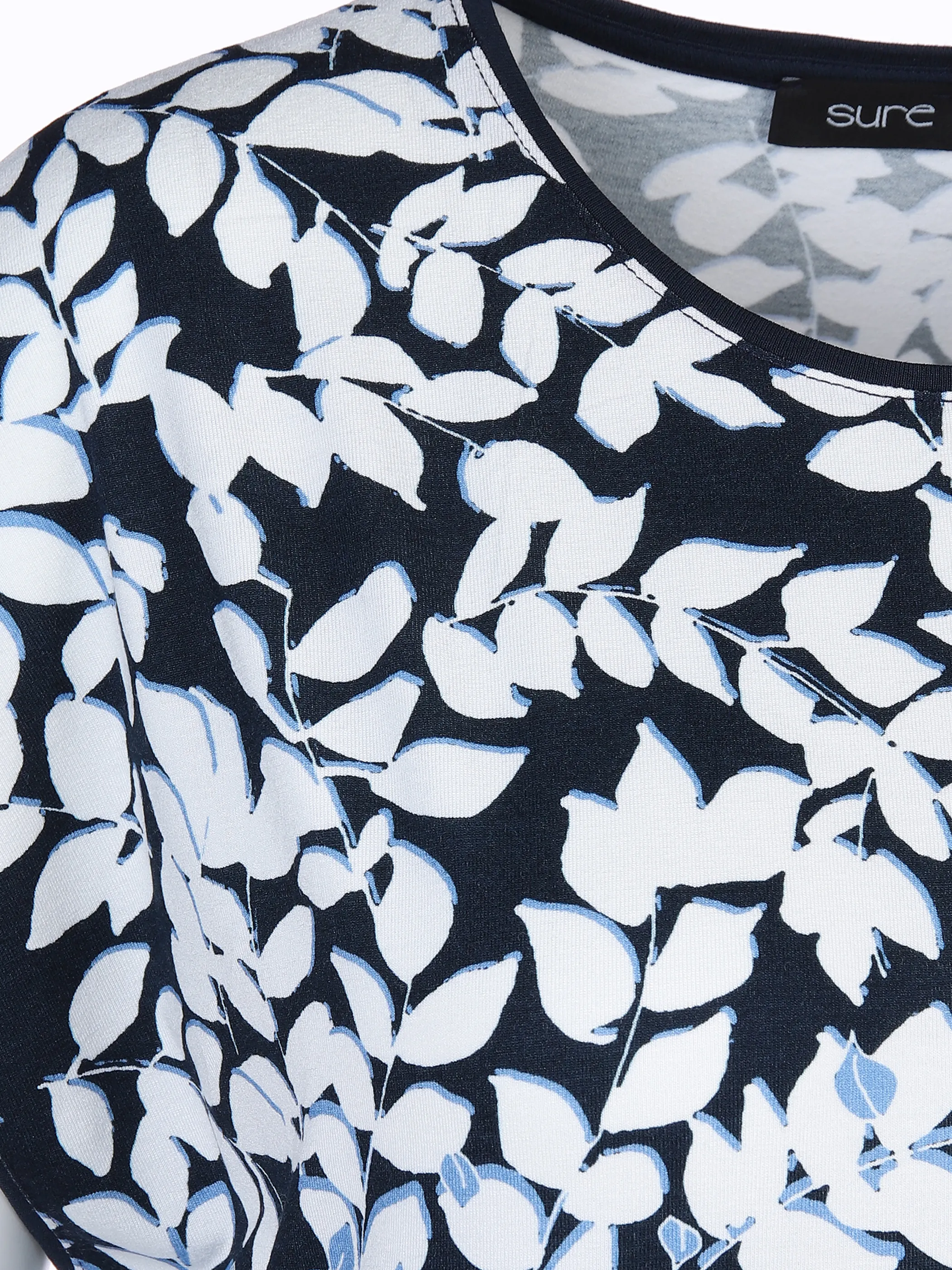Sure Da-Jerseykleid m.Bordürenprint Blau 867958 MARINE/LAG 3 Sure Da-Jerseykleid m.Bordürenprint Blau 867958 MARINE/LAG 3