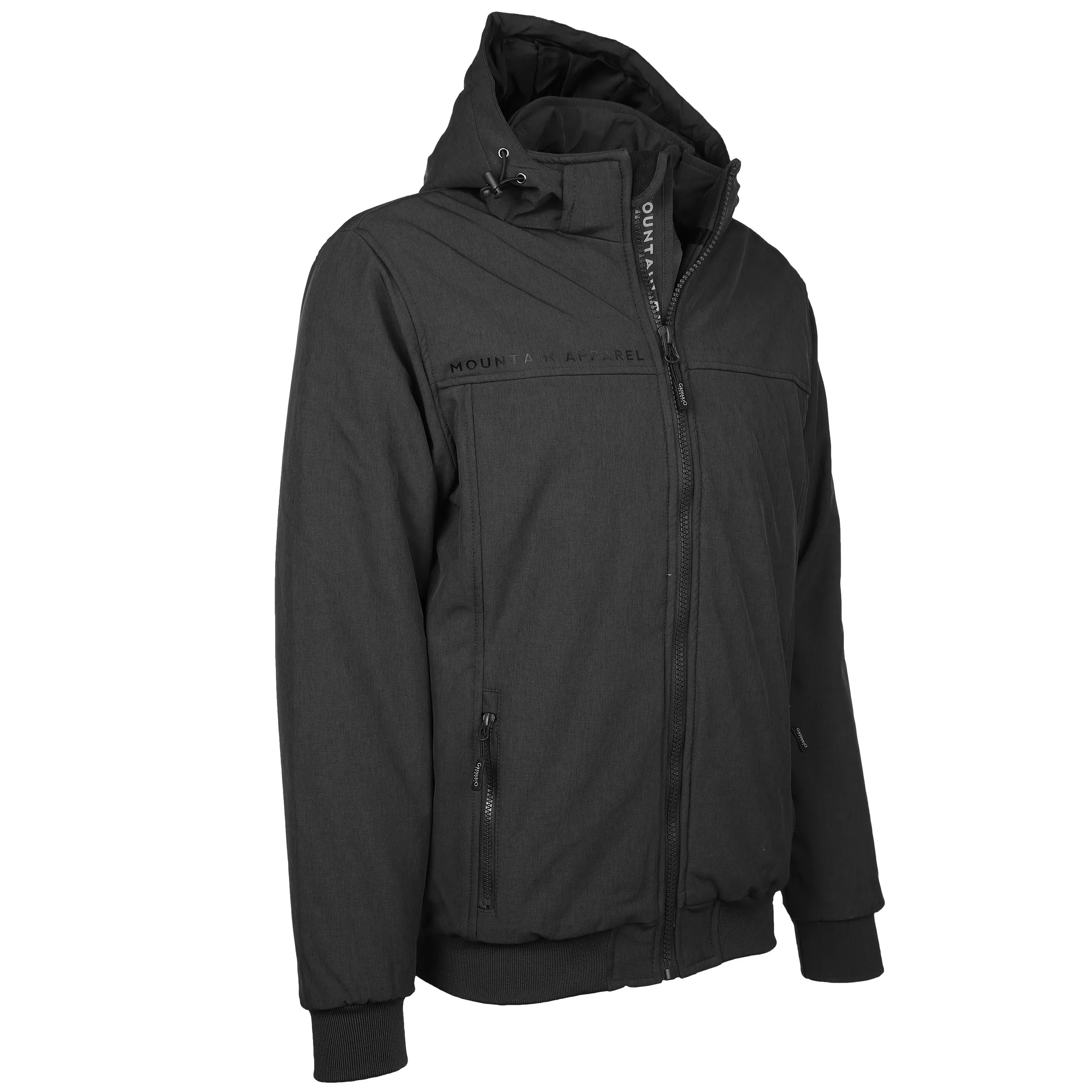 Grinario Sports He-Softshelljacke mit Kapuze Schwarz 880400 BLACK 3 Grinario Sports He-Softshelljacke mit Kapuze Schwarz 880400 BLACK 3