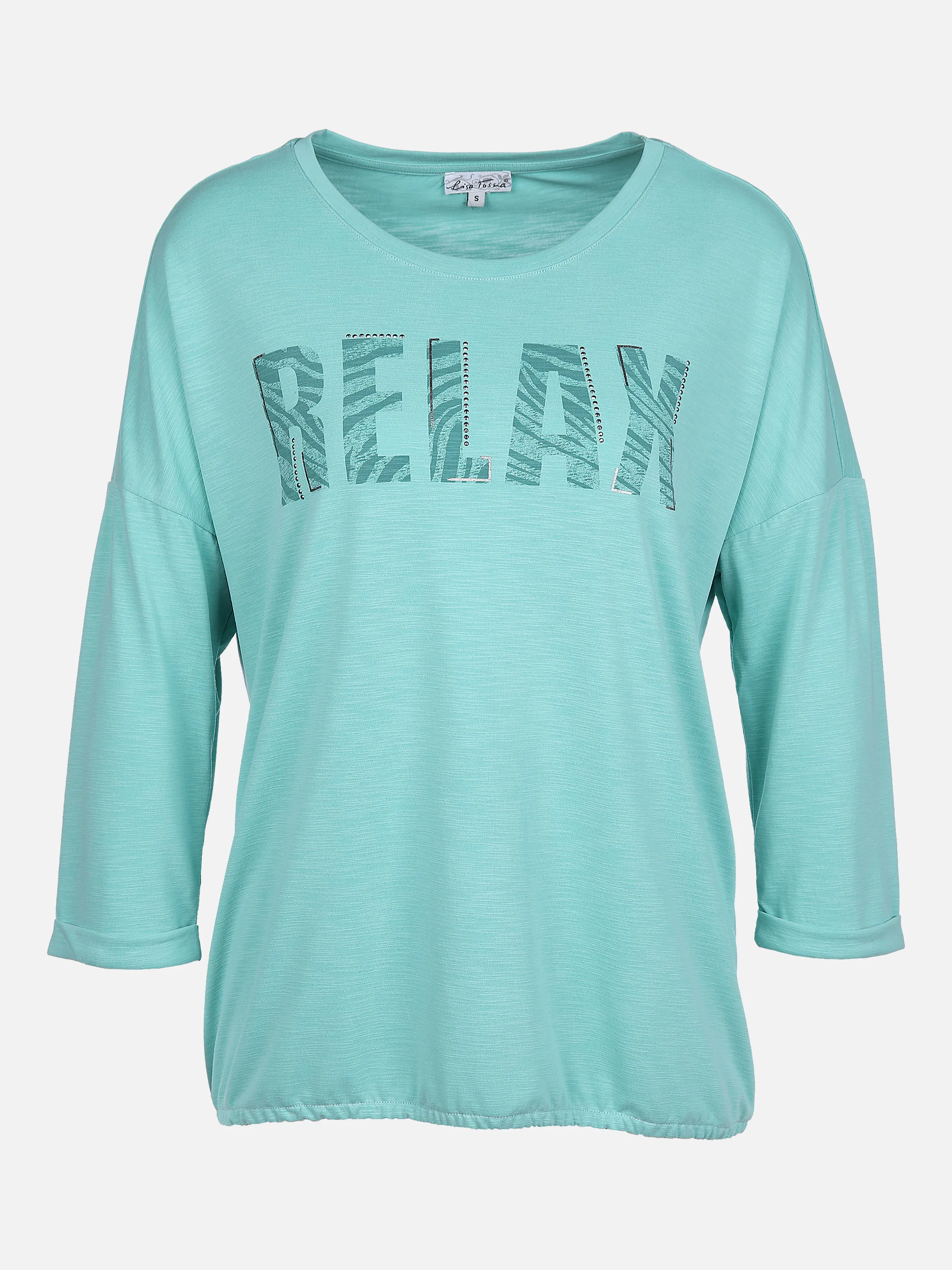 Lisa Tossa Da-Langarmshirt m. Frontprint Grün 864843 LAGOON 1 Lisa Tossa Da-Langarmshirt m. Frontprint Grün 864843 LAGOON 1