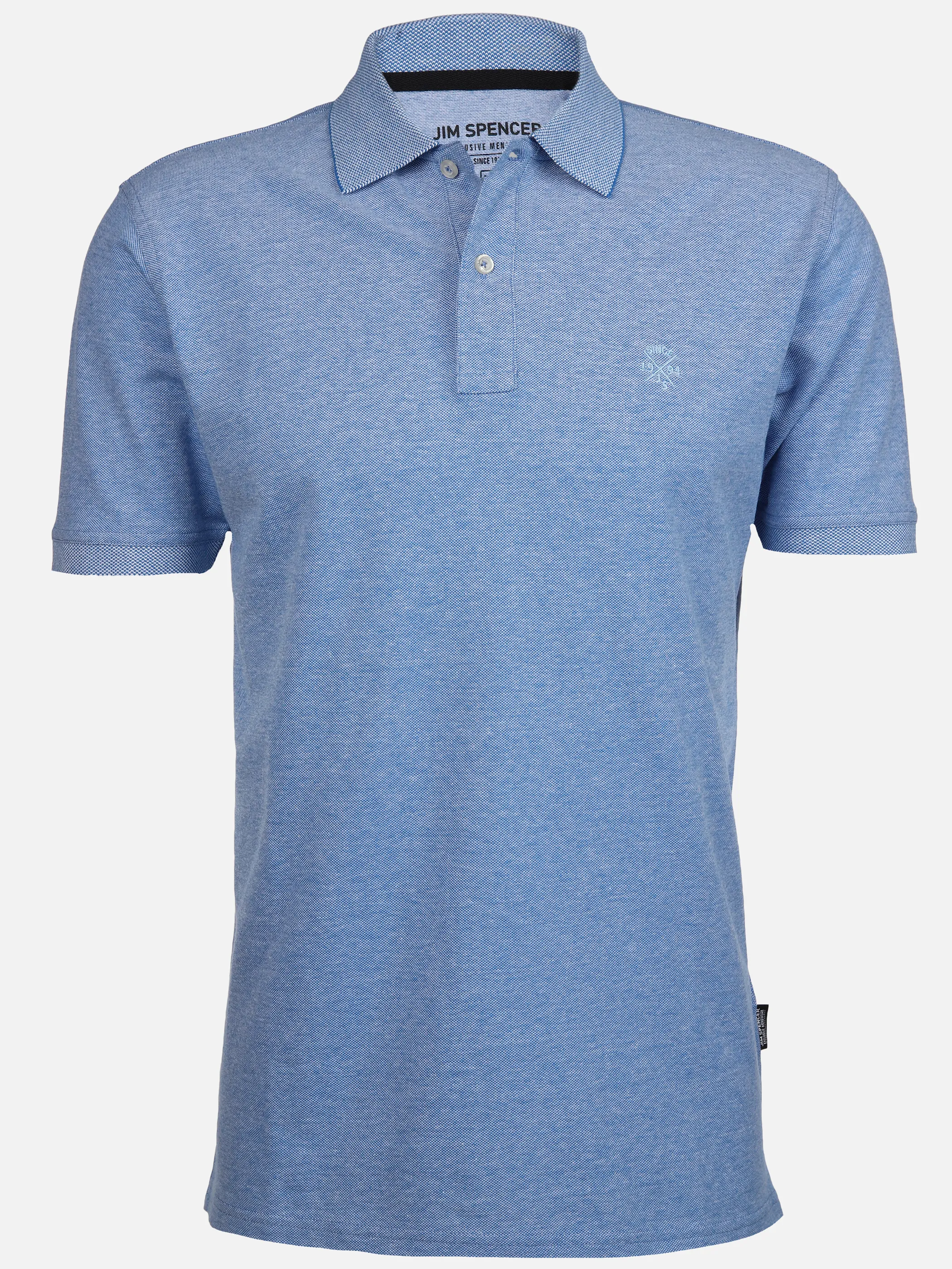 Jim Spencer He. Poloshirt 1/2 Arm uni basic Blau 890325 LIGHT BLUE 1