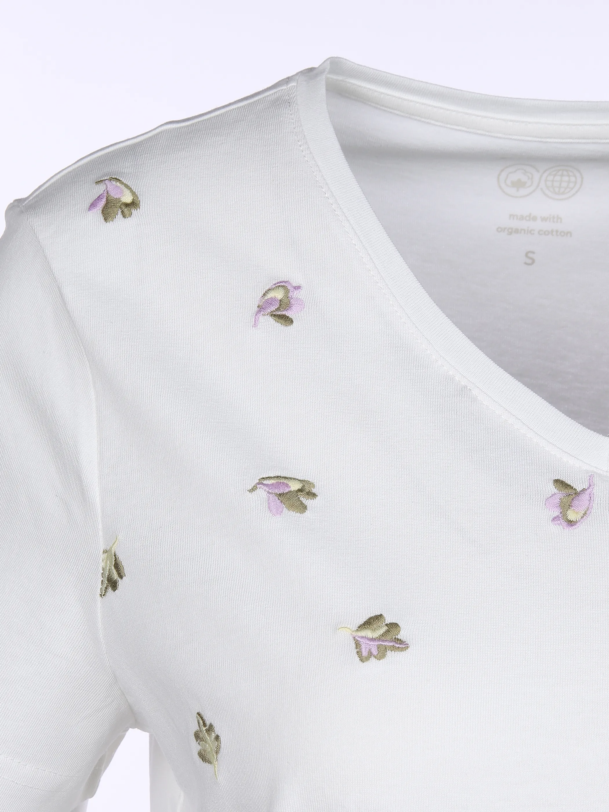 Tom Tailor 1030458 T-shirt V-neck Weiß 861066 10315 3 Tom Tailor 1030458 T-shirt V-neck Weiß 861066 10315 3