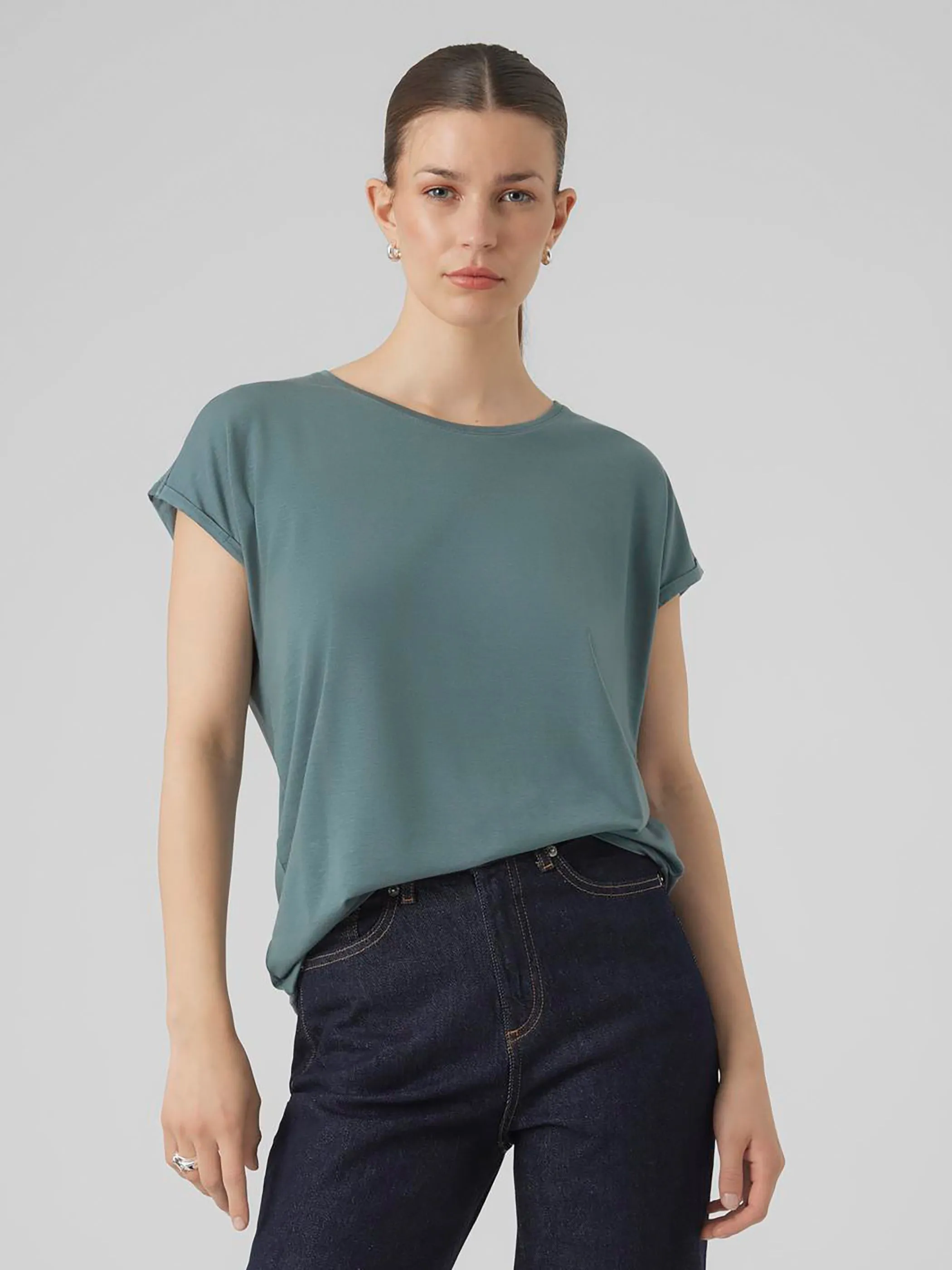 Vero Moda 10284468 VMAVA PLAIN SS TOP GA Blau 873829 4262867 3 Vero Moda 10284468 VMAVA PLAIN SS TOP GA Blau 873829 4262867 3