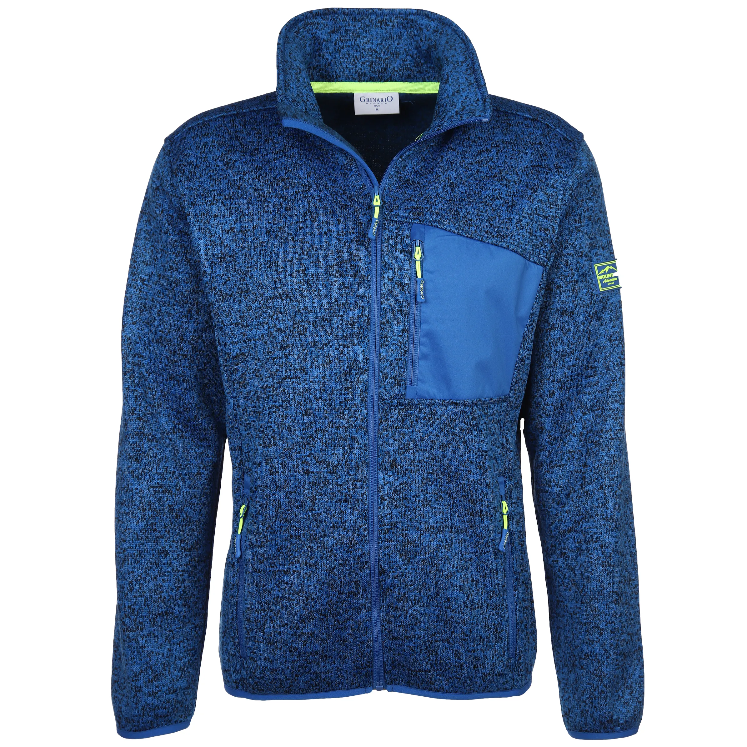 Grinario Sports He-Fleece Jacke Blau 880406 19-4045TCX 1