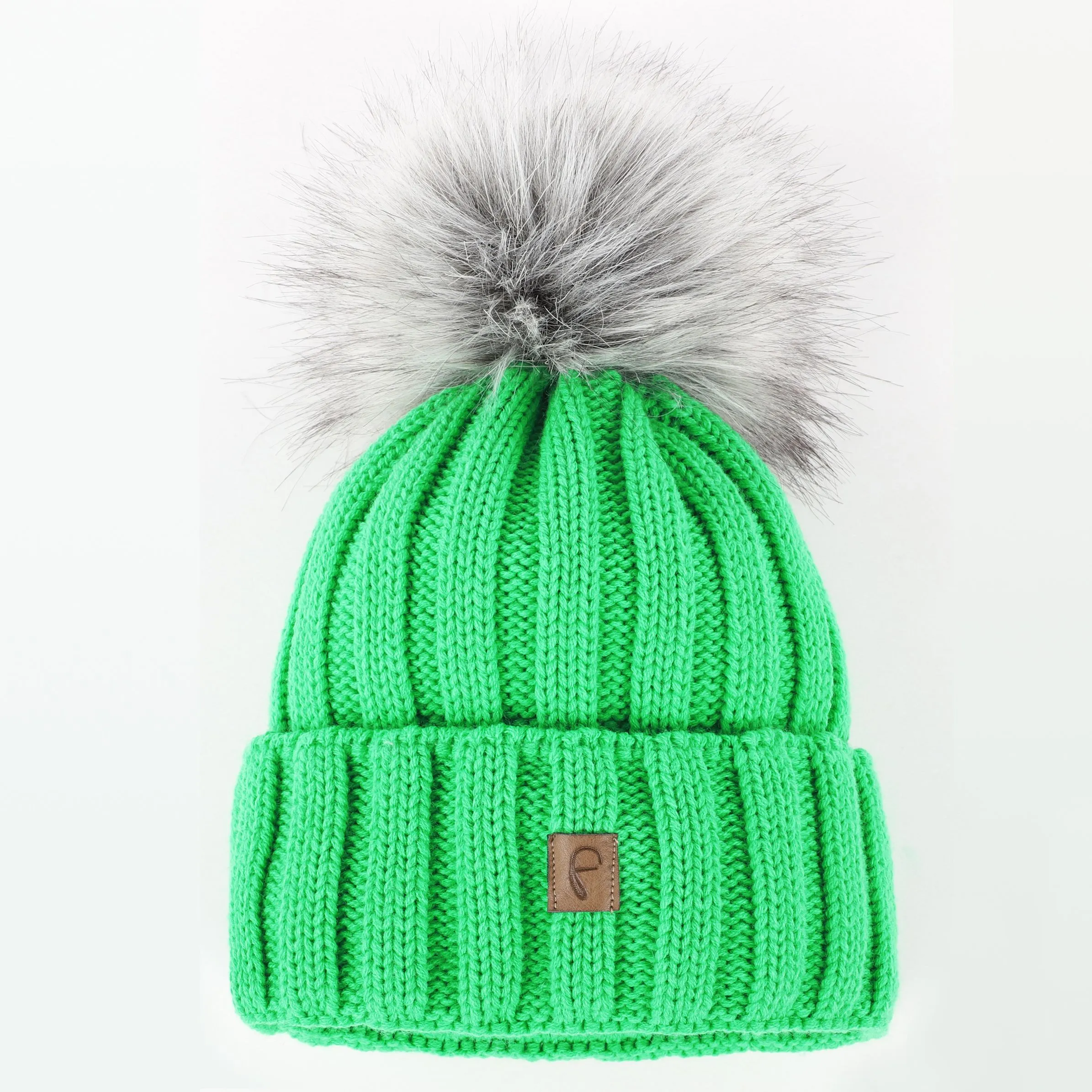 Lisa Tossa Da-Mütze m. Bommel Grün 883315 GREEN 1