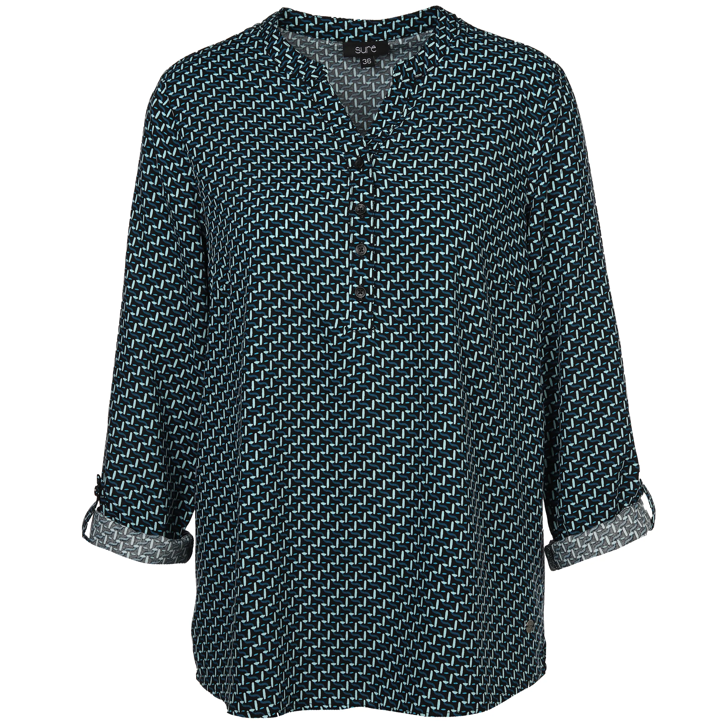Sure Da-Viskose-Bluse 1/1 Arm Schwarz 881798 SCHWARZ GE 1 Sure Da-Viskose-Bluse 1/1 Arm Schwarz 881798 SCHWARZ GE 1