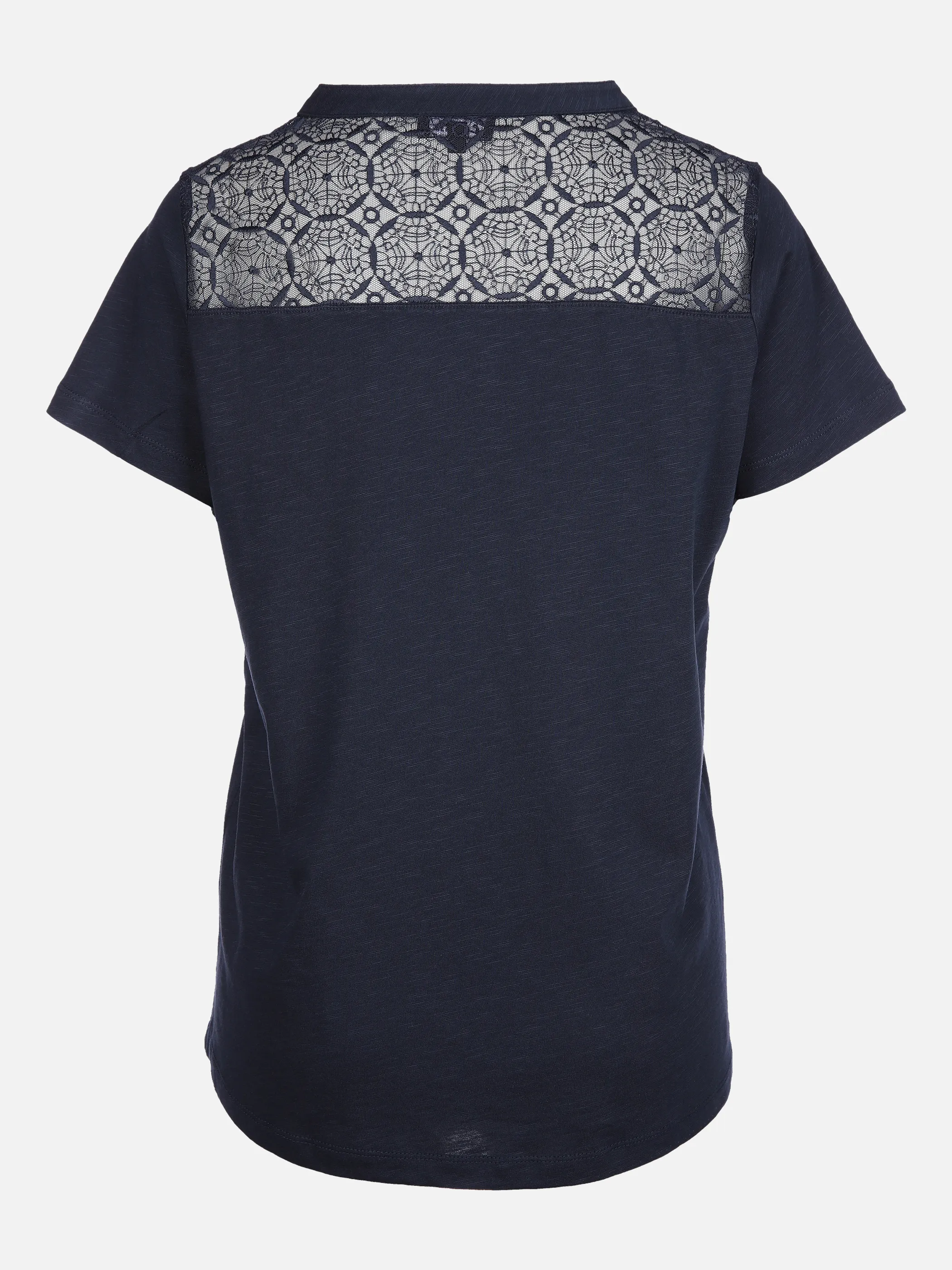 Lisa Tossa Da-T-Shirt in Materialmix Blau 864812 MARINE 2