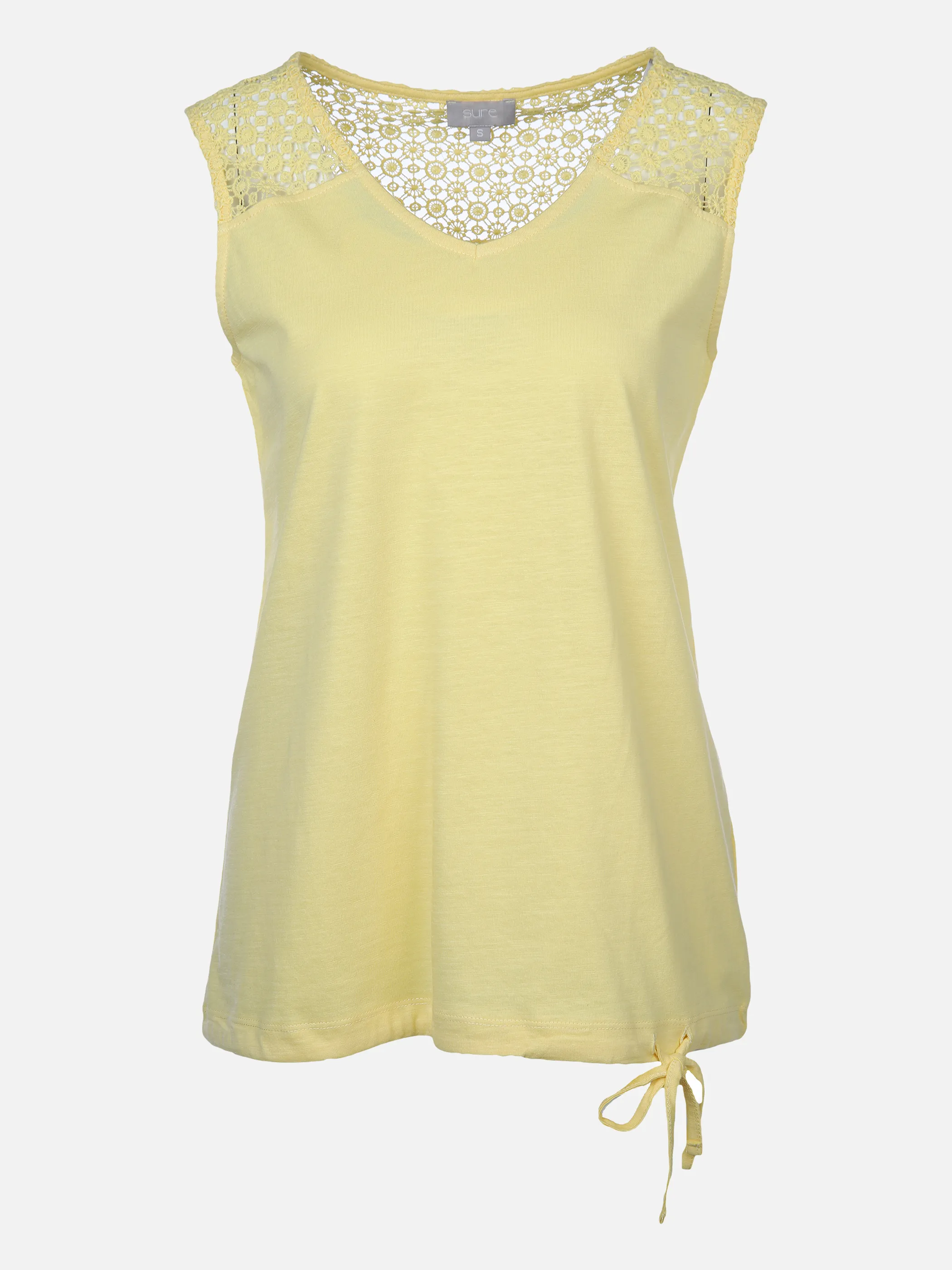 Sure Da-Tank-Top m.Spitze Gelb 873512 VANILLE 1 Sure Da-Tank-Top m.Spitze Gelb 873512 VANILLE 1
