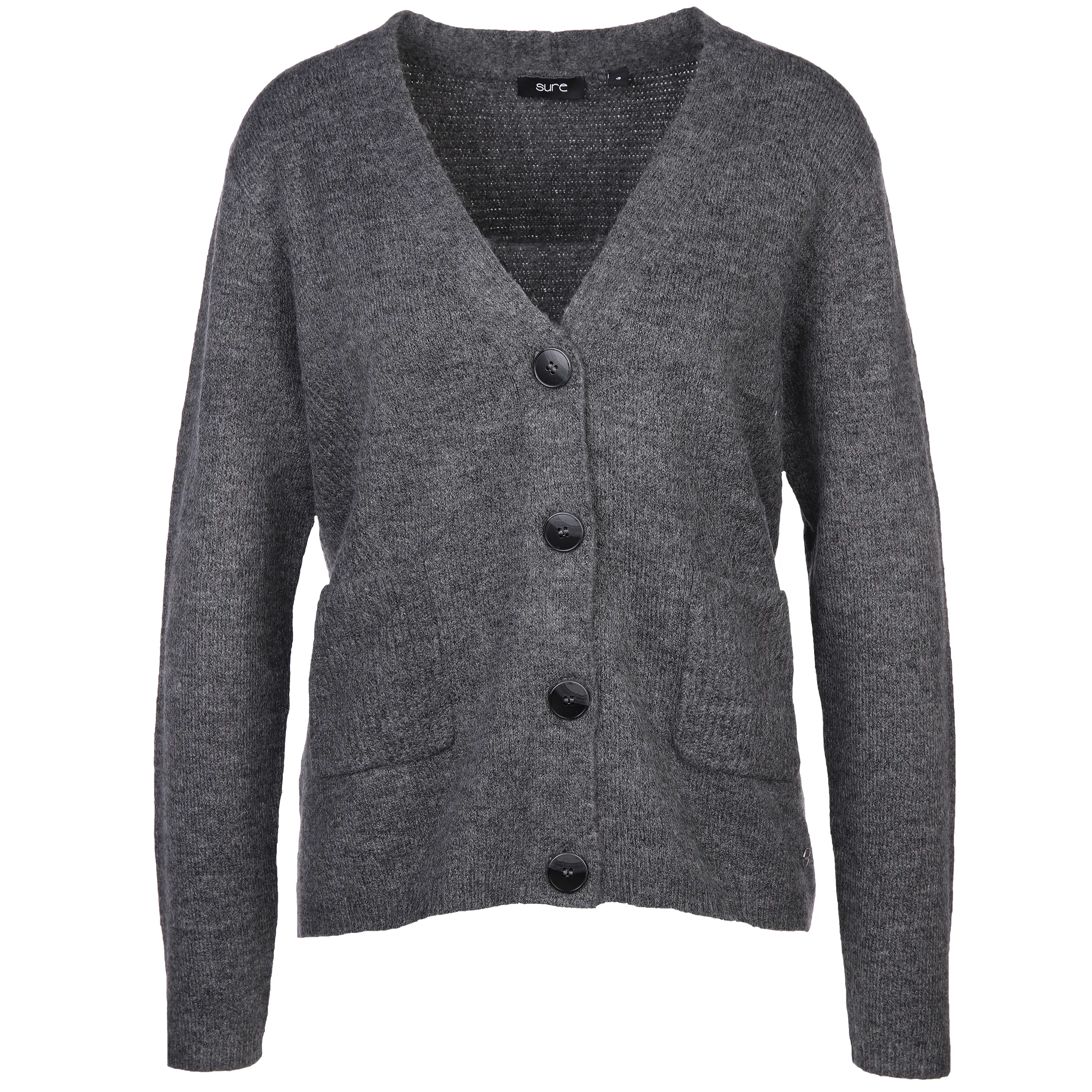 Sure Da-Cardigan m. Knöpfen Grau 881253 GRAU MEL. 1 Sure Da-Cardigan m. Knöpfen Grau 881253 GRAU MEL. 1