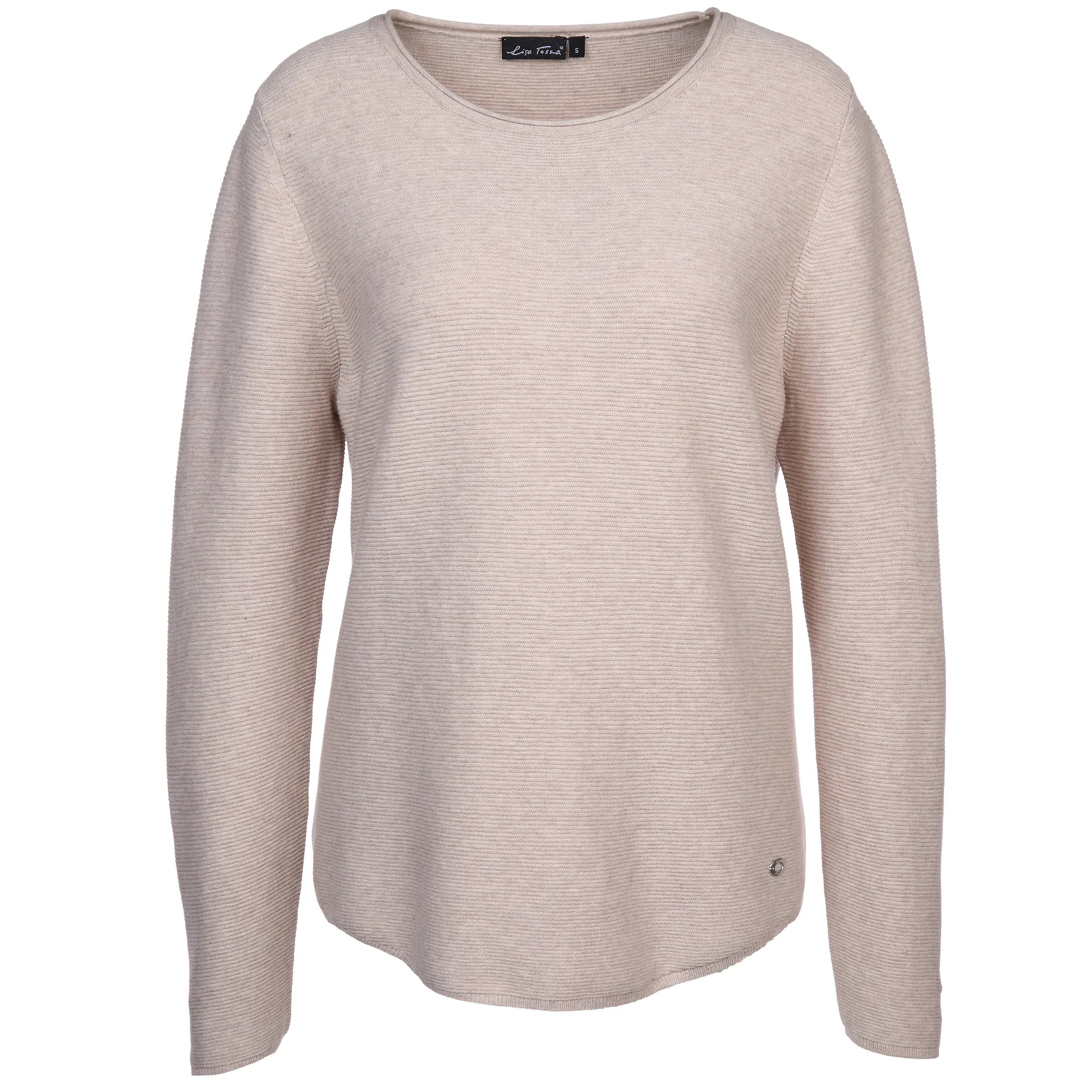 Lisa Tossa Da-Strukturpullover m. 1/1 Arm Beige 880633 BEIGE 1 Lisa Tossa Da-Strukturpullover m. 1/1 Arm Beige 880633 BEIGE 1