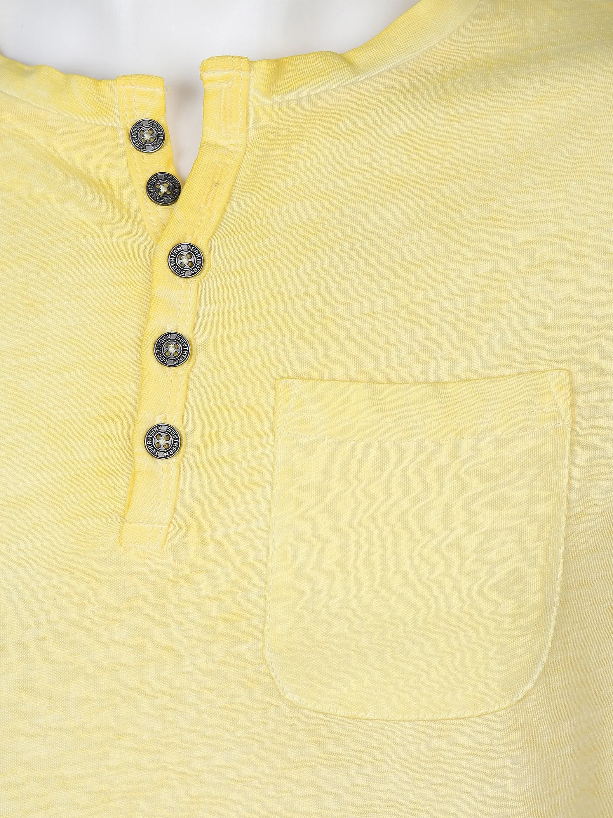 Southern Territory He. Henleyshirt 1/2 Arm washer Gelb 863455 YELLOW 3 Southern Territory He. Henleyshirt 1/2 Arm washer Gelb 863455 YELLOW 3