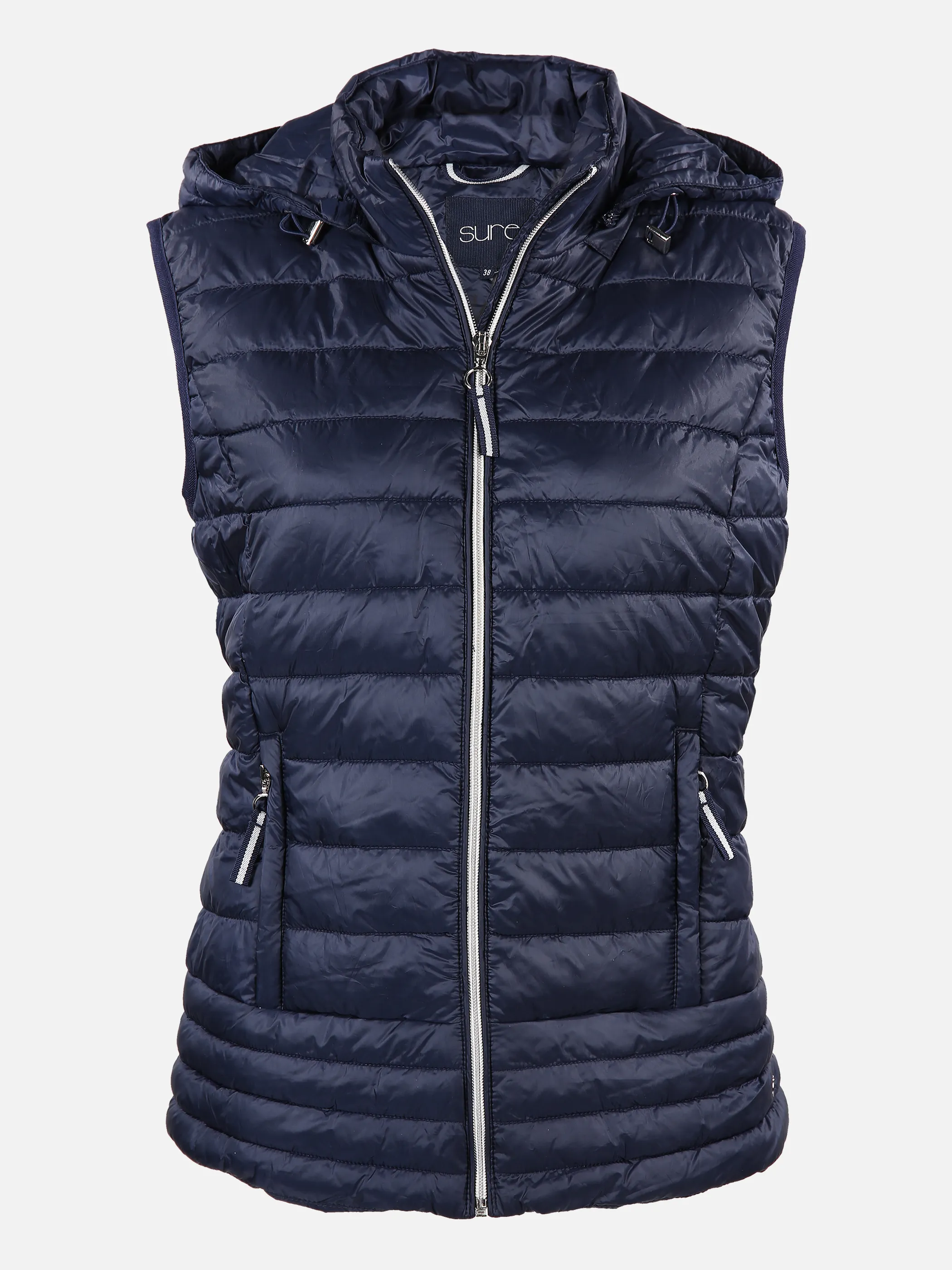 Sure Da-Steppweste m. abnehmb. Kapu Blau 829170 NAVY 1 Sure Da-Steppweste m. abnehmb. Kapu Blau 829170 NAVY 1
