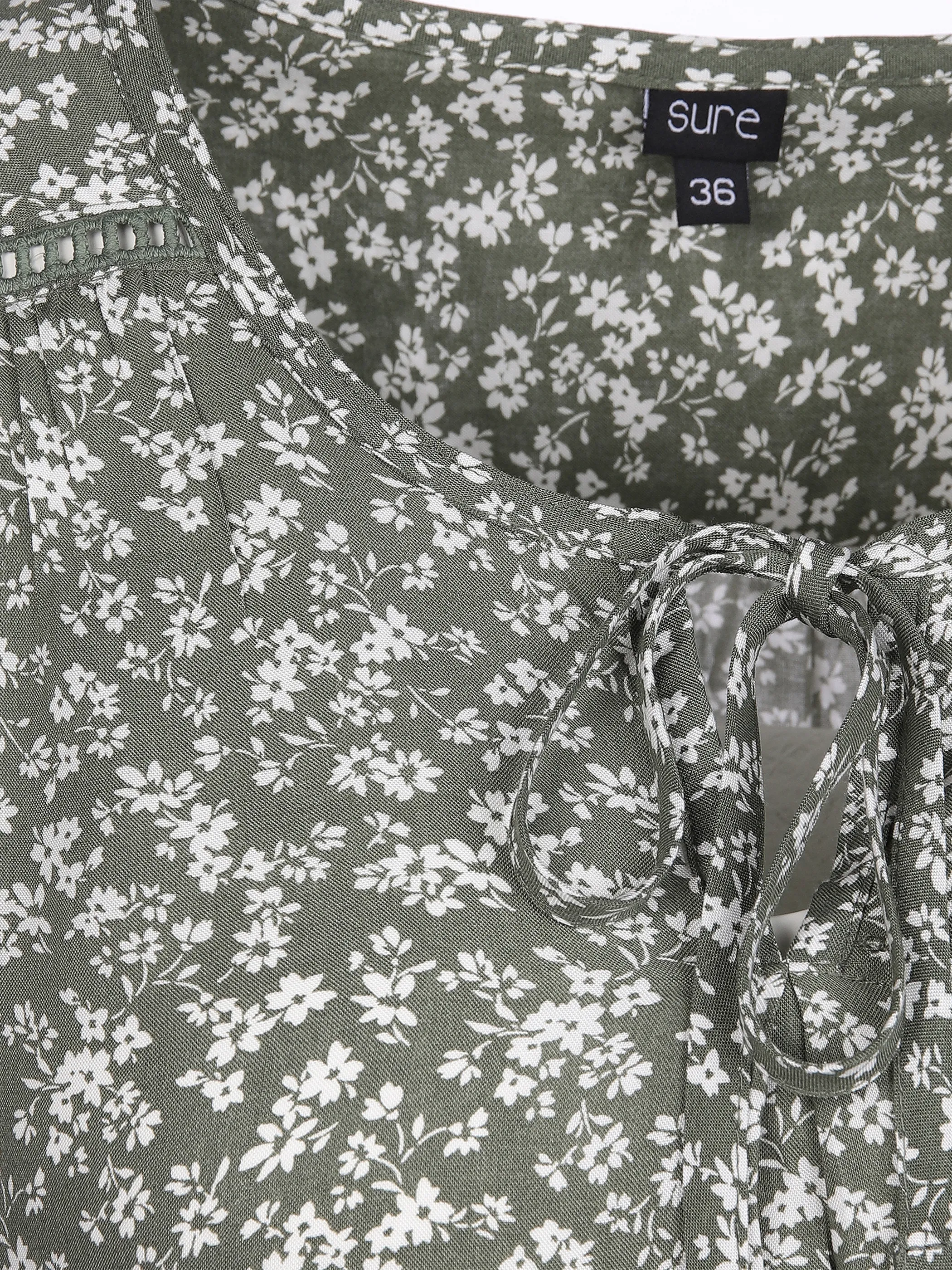 Sure Da-Kleid m. Alloverprint Grün 865302 COL 2 3 Sure Da-Kleid m. Alloverprint Grün 865302 COL 2 3