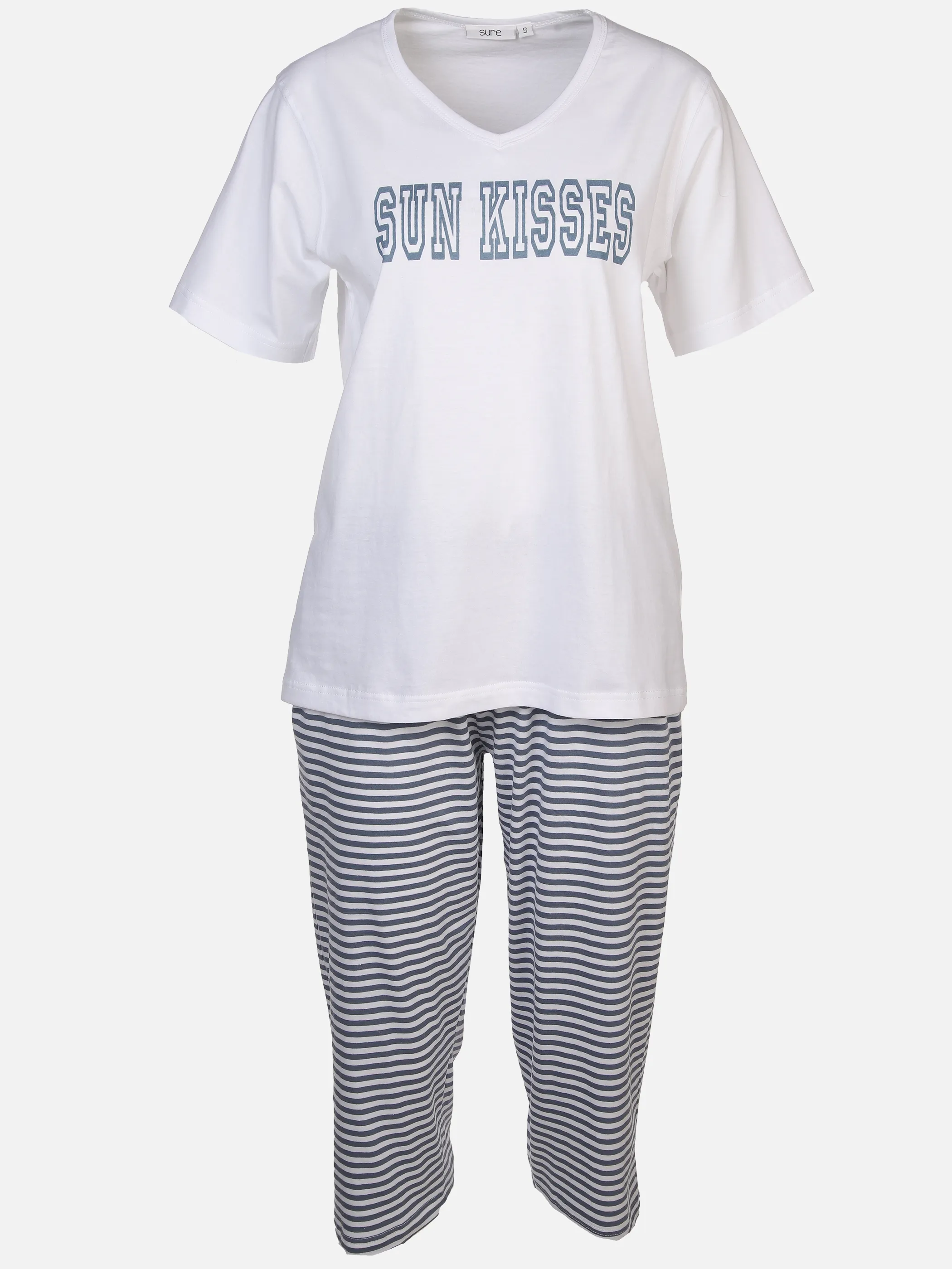 Sure Da Schlafshorty Shirt+Culotte Blau 889446 BLAUWEIß 1