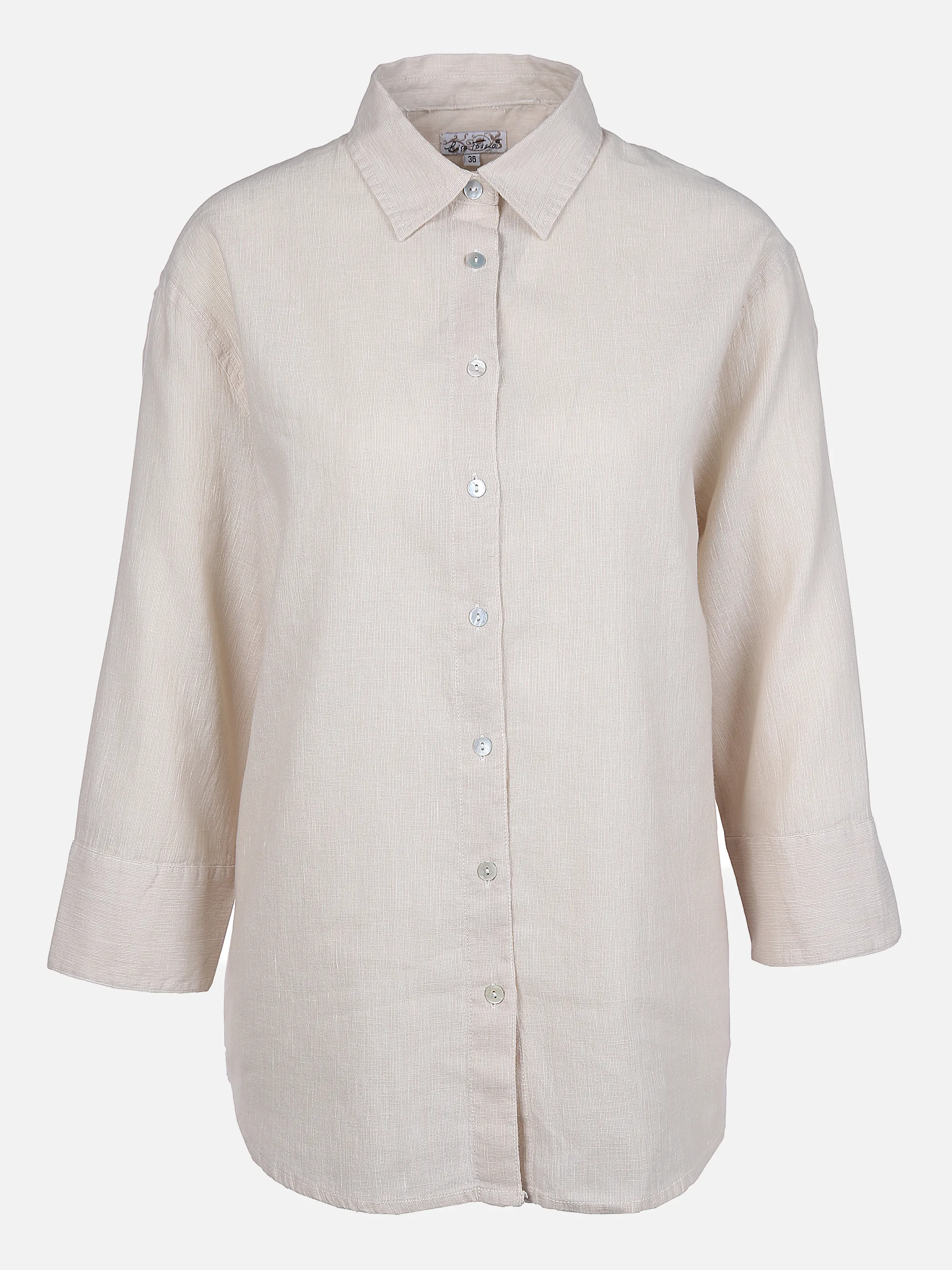 Lisa Tossa Da-Hemd-Bluse m. 3/4 Arm Braun 864274 SAND MEL. 1 Lisa Tossa Da-Hemd-Bluse m. 3/4 Arm Braun 864274 SAND MEL. 1