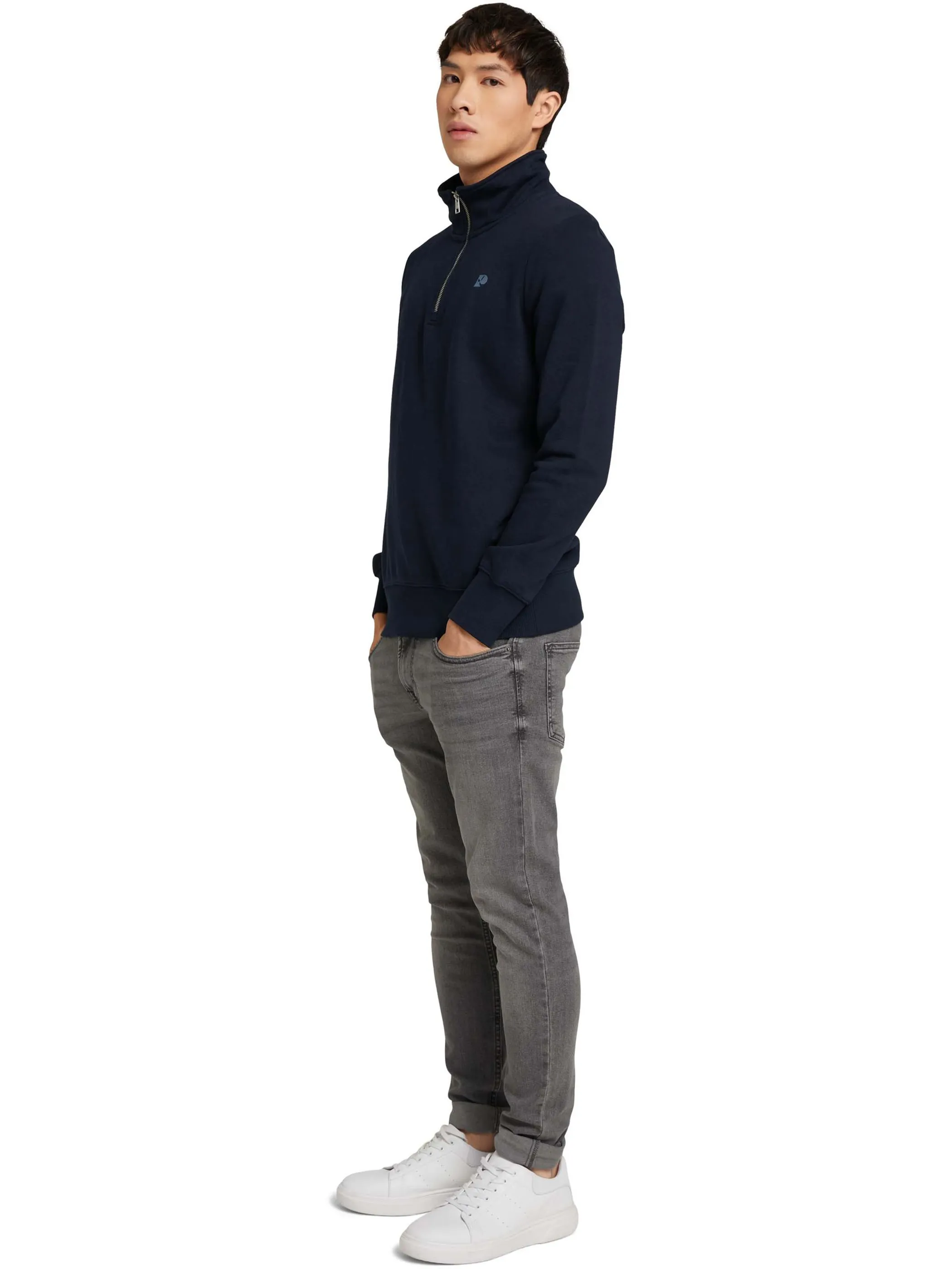 TT Denim 1030655 stand-up sweater Blau 862583 10668 3