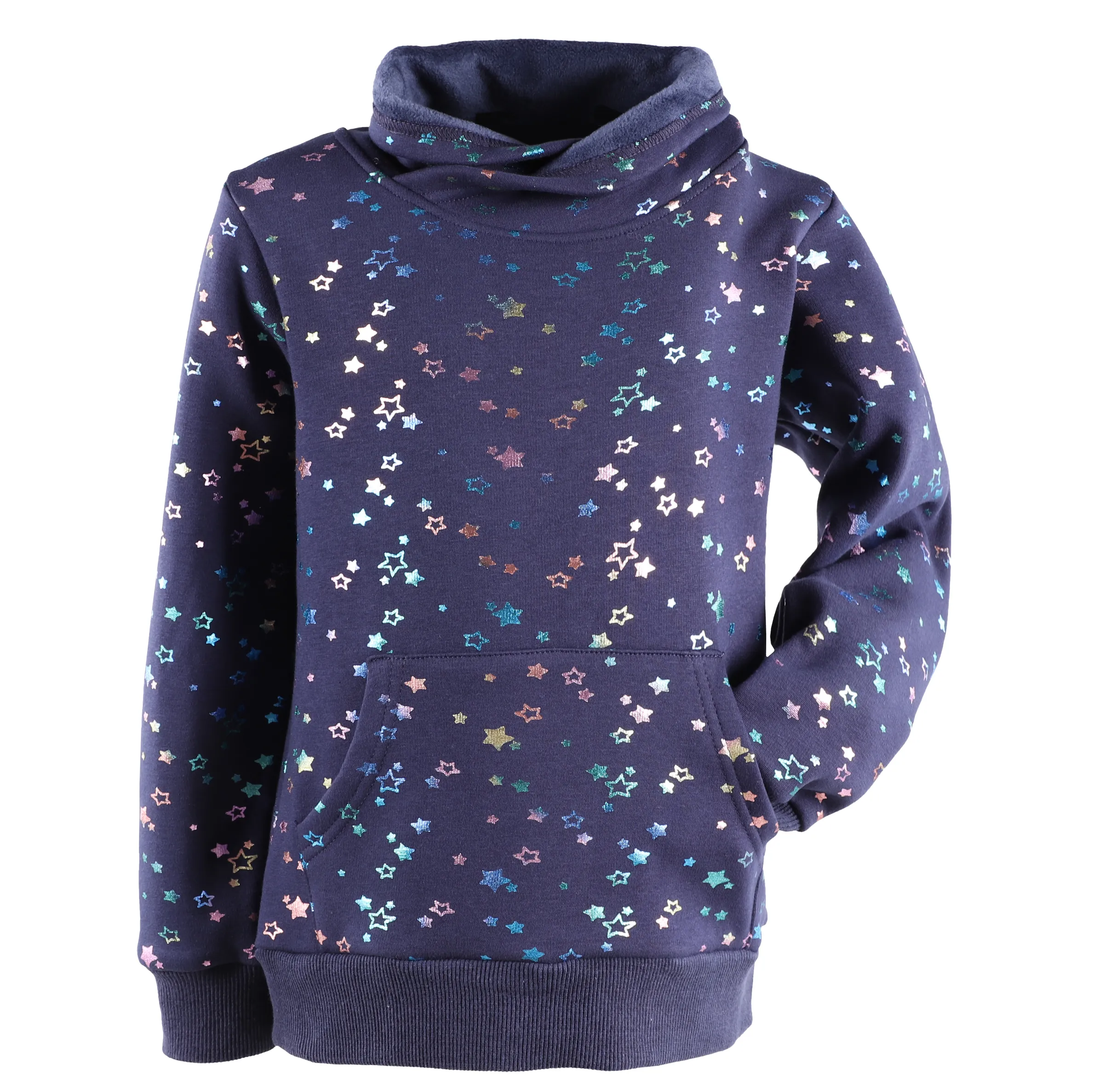 Stop + Go KM Thermo Sweater in navy mit AOP Sterne Blau 881602 NAVY 3