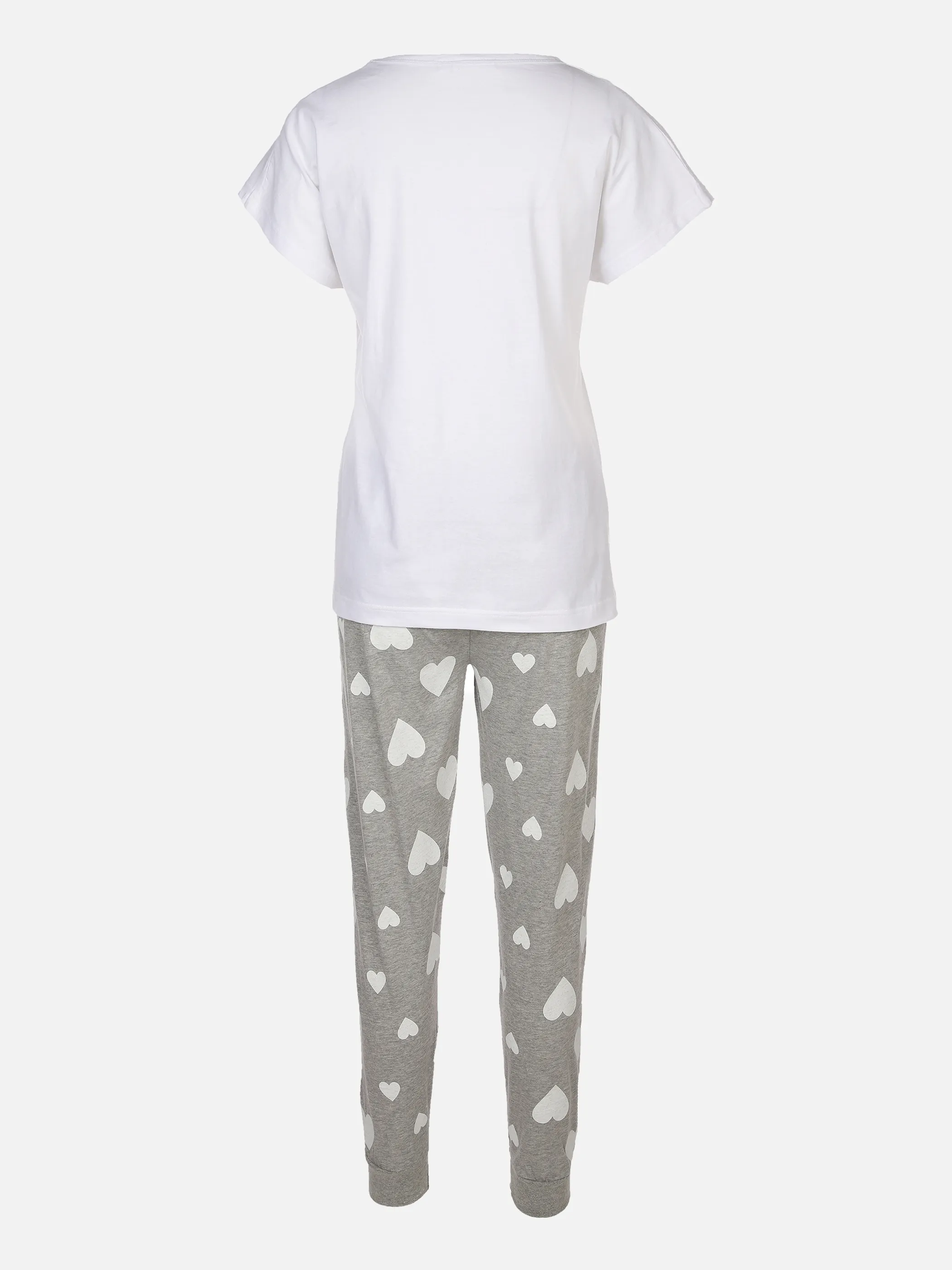 Sure Da. Pyjama Sirt 1/2 Arm + Hose Grau 873635 GREY MEL/W 2