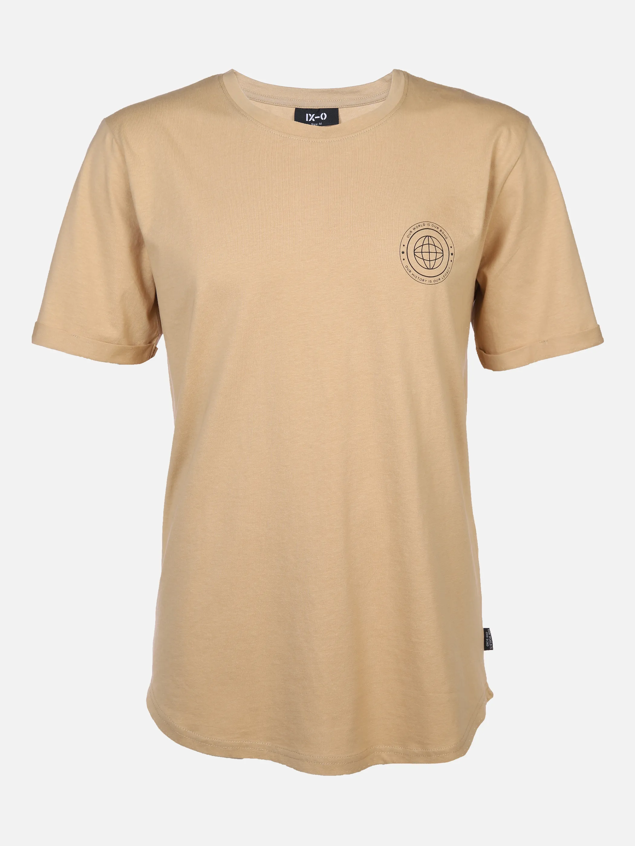 IX-O YF-He-T-Shirt, Rundhals Braun 864555 16-1010TCX 1