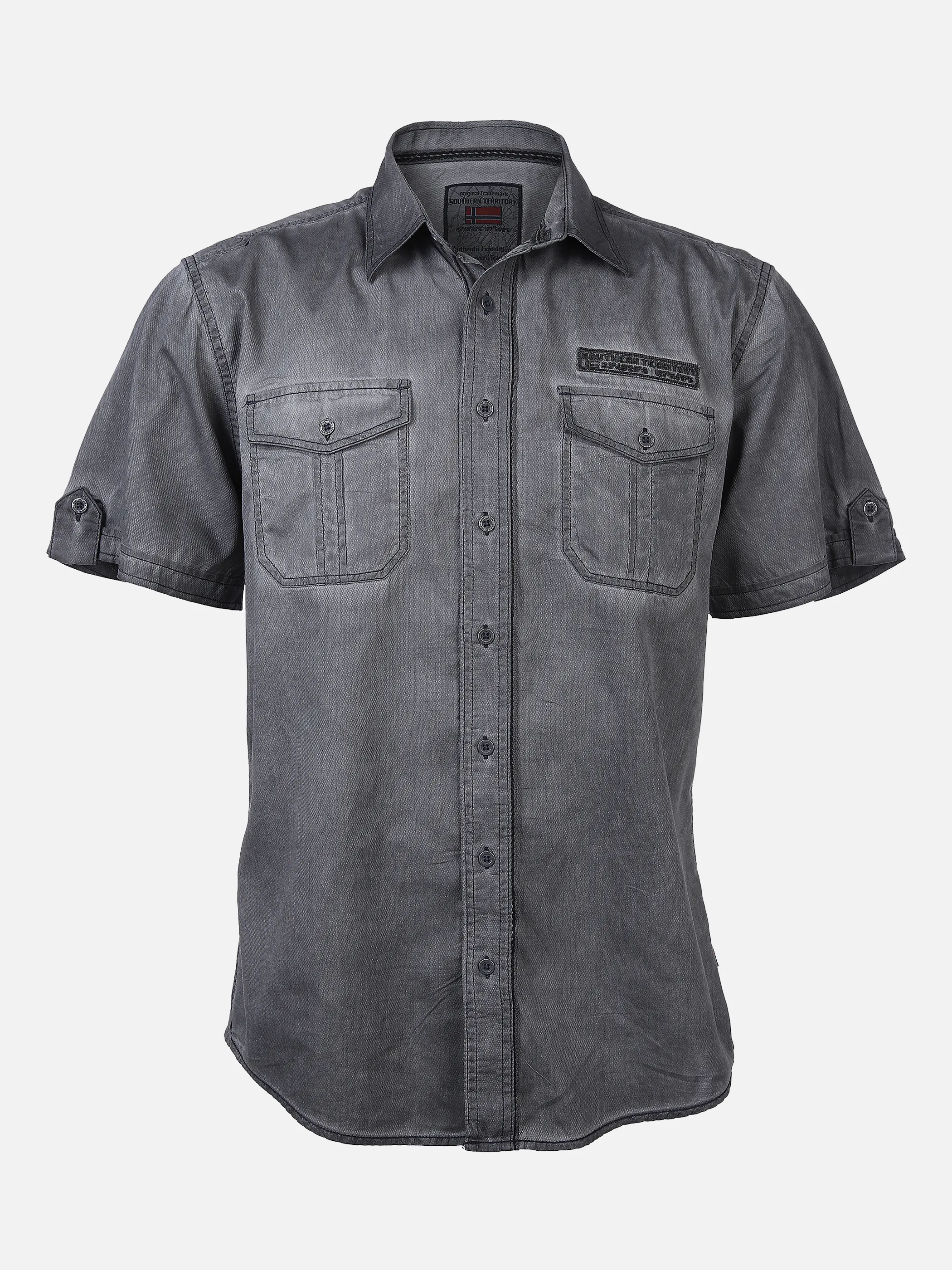 Southern Territory He. Freizeithemd 1/2 Arm wash Grau 850700 GREY 1 Southern Territory He. Freizeithemd 1/2 Arm wash Grau 850700 GREY 1
