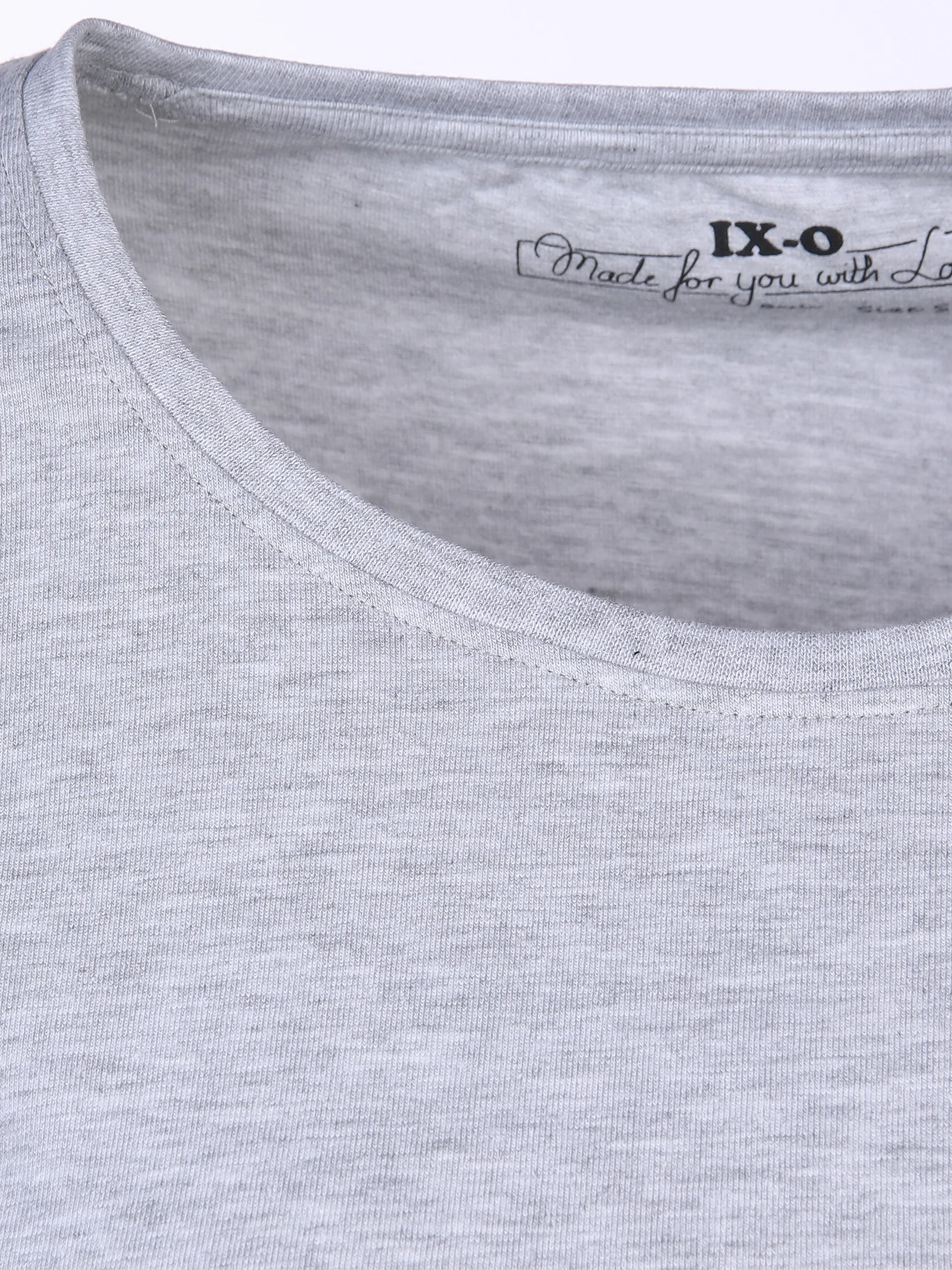 IX-O YF-Da- T-Shirt 1/2 Basic RH Grau 804314 L´GREY MEL 3