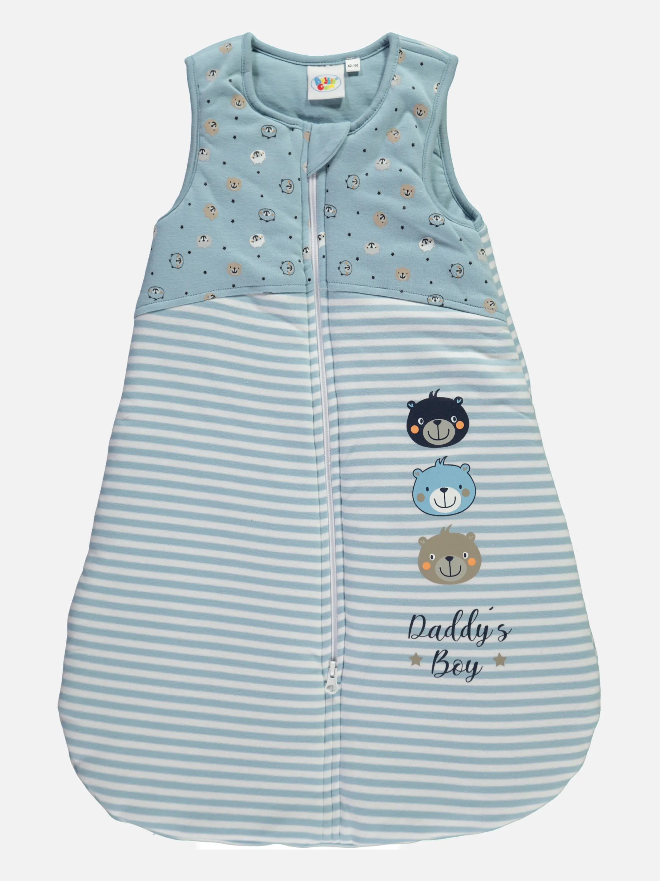 Bubble Gum Baby Boys Schlafsack ohne Arm Blau 846286 HELLBLAU 1