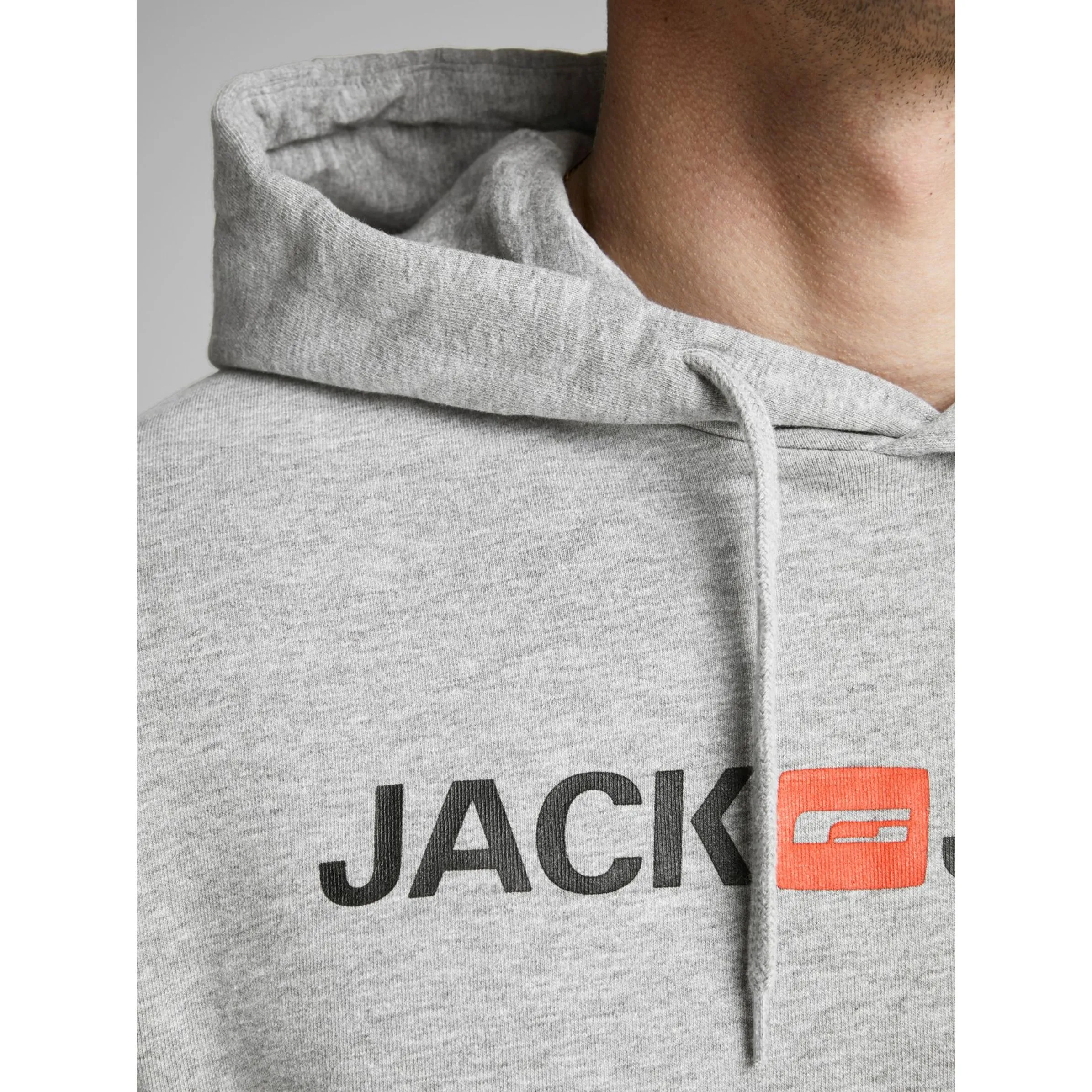 Jack Jones 12137054 JJECORP LOGO SWEAT HO Grau 805006 179085002 5