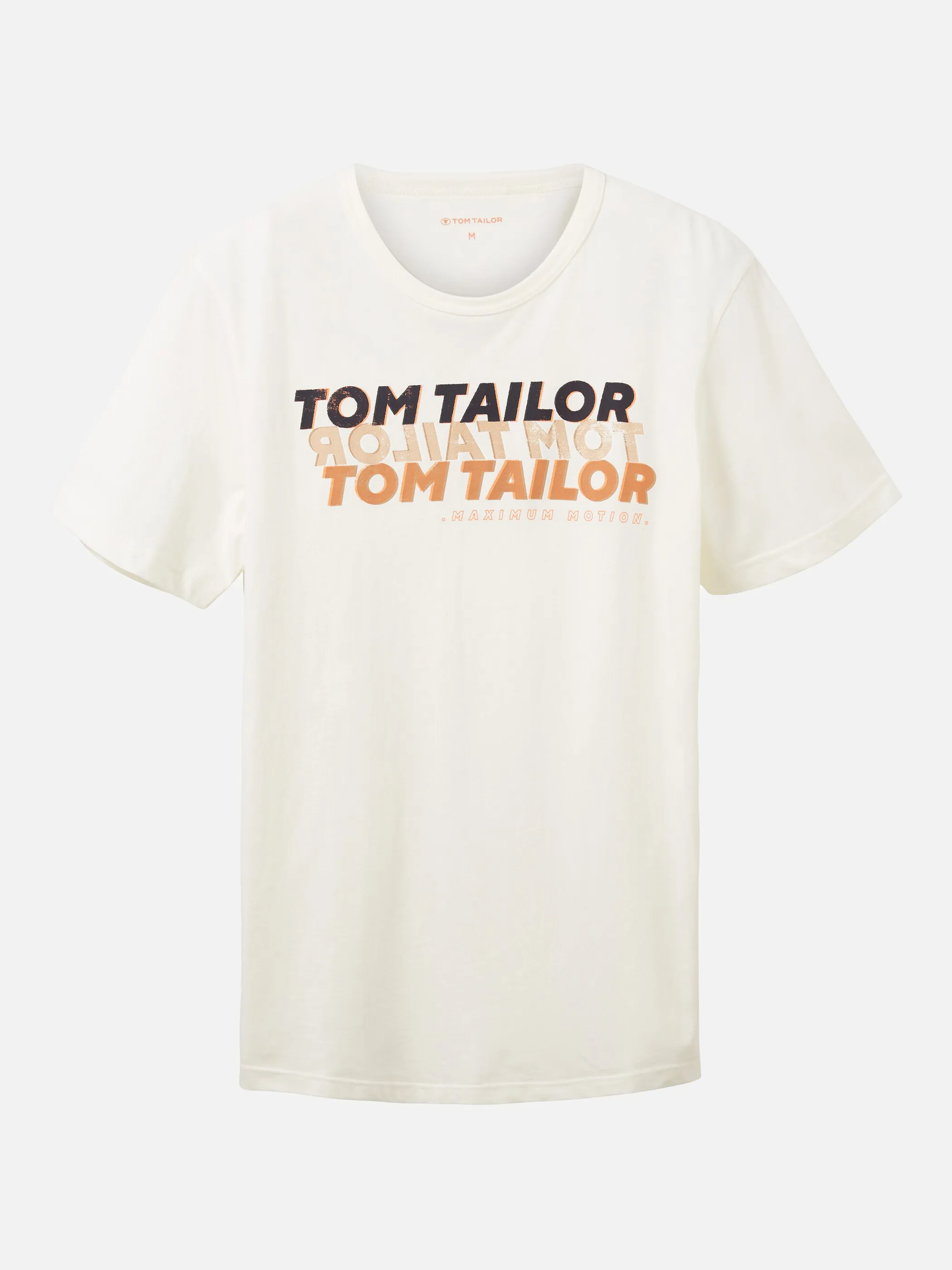 Tom Tailor 1036426 wording logo print t-shirt Weiß 880537 10332 1