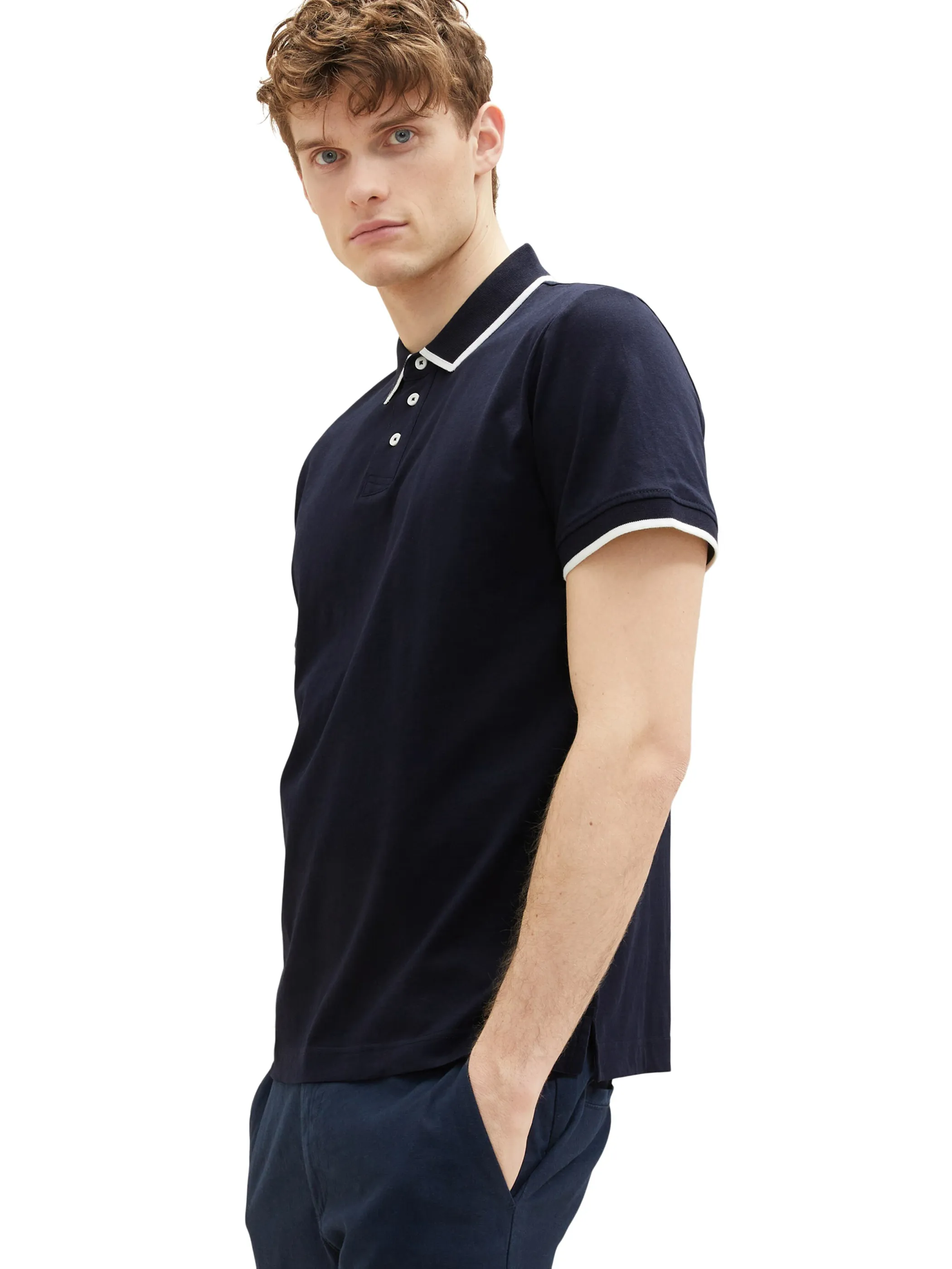 Tom Tailor 1036327 sportive jersey polo Blau 880547 10668 3