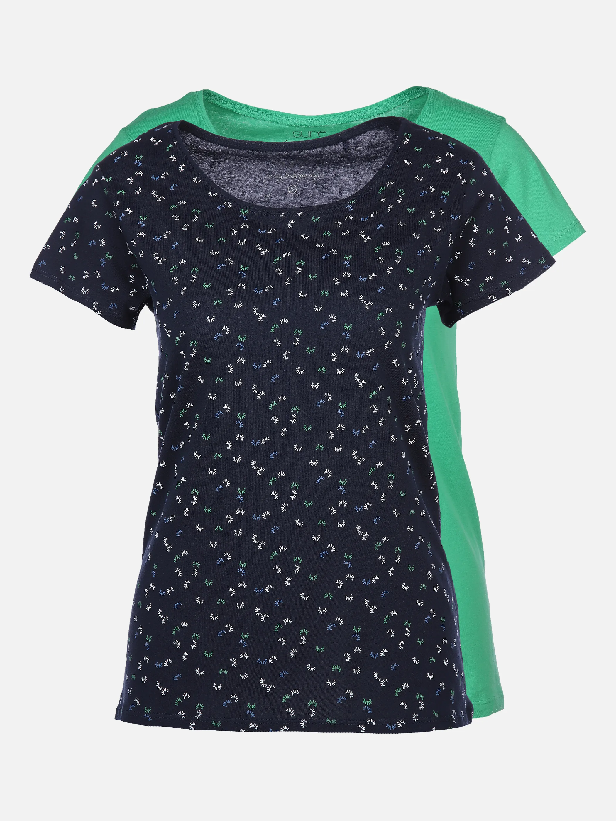 Sure Da-T-Shirt 2er-Pack Minimal/U Blau 873174 NAVY/APPLE 1 Sure Da-T-Shirt 2er-Pack Minimal/U Blau 873174 NAVY/APPLE 1