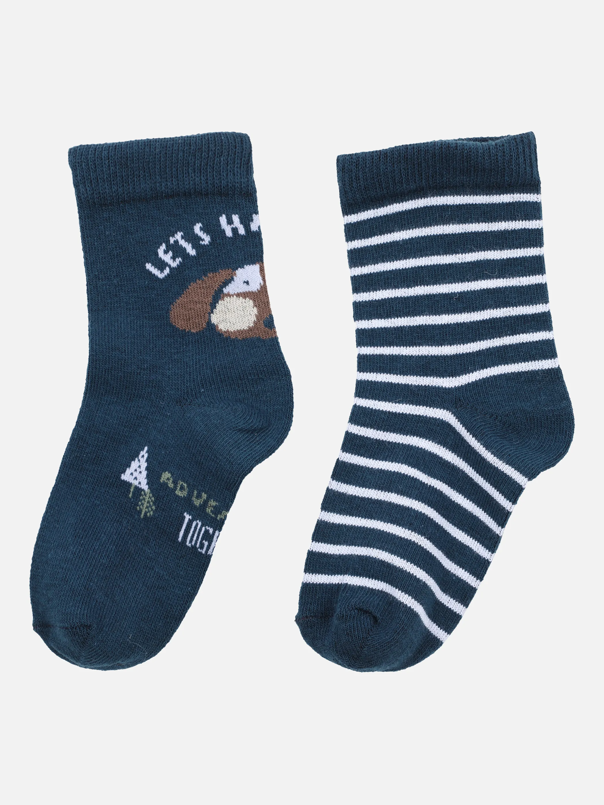 Bubble Gum BB Socken 2er Pack Hund/Ringel Blau 863452 DARK SAPHI 2