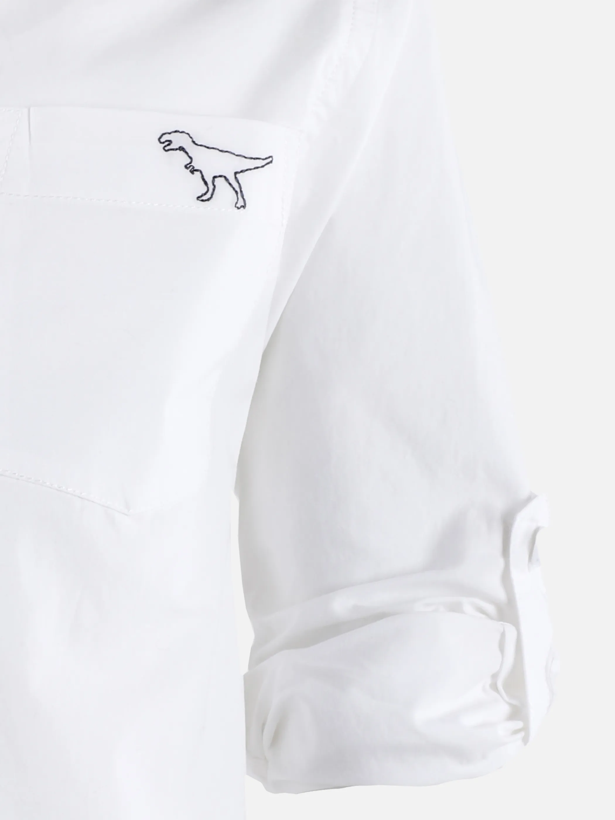 Stop + Go KJ Langarm Hemd mit kleiner Dino Stickerei in weiß Weiß 890567 WEIß 3