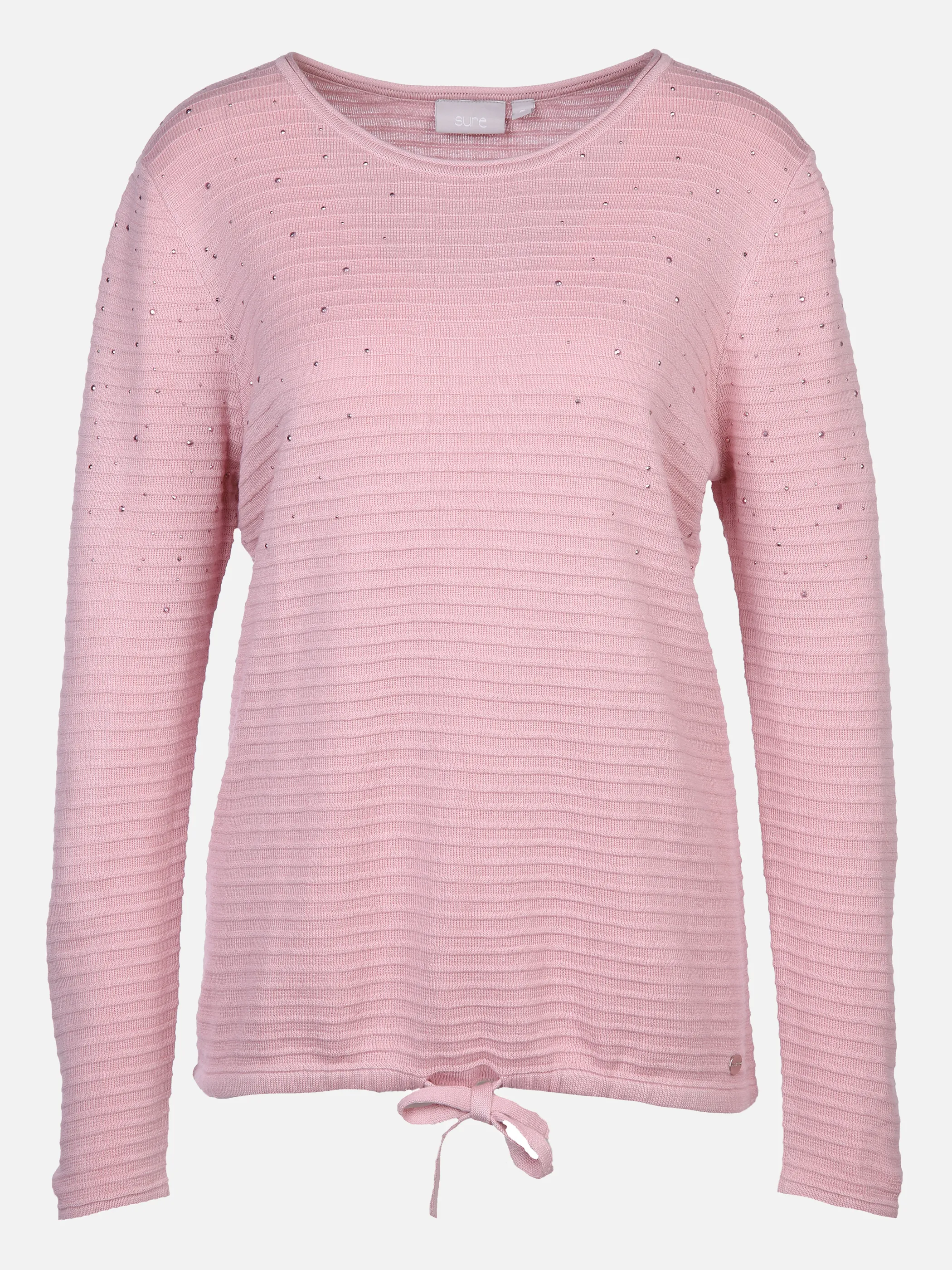 Sure Da-Strickpullover m. Struktur Rosa 868592 PUDER 1