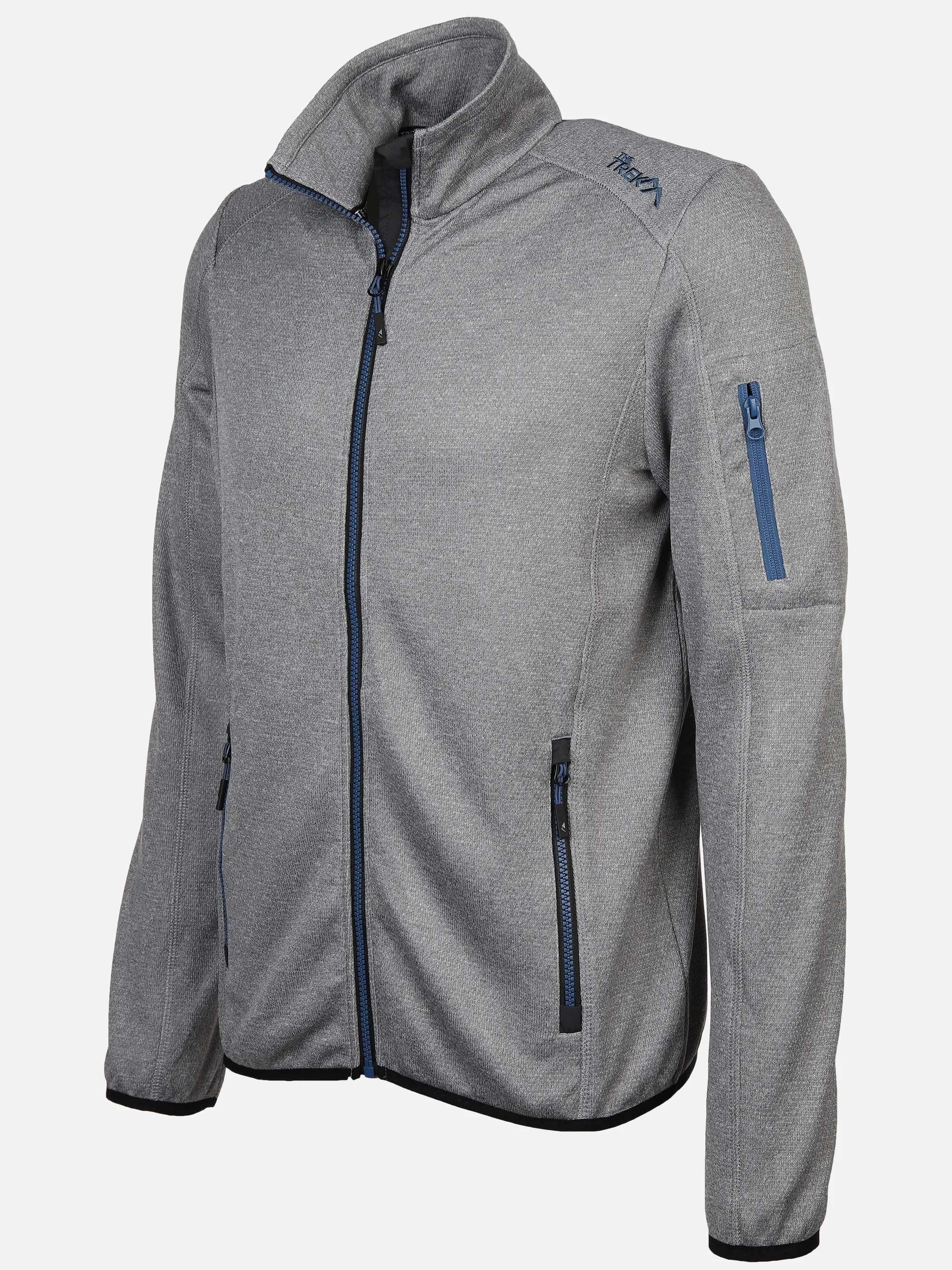 Grinario Sports Herren Fleece-Jacke Grau 888355 GREY/BLUE 3