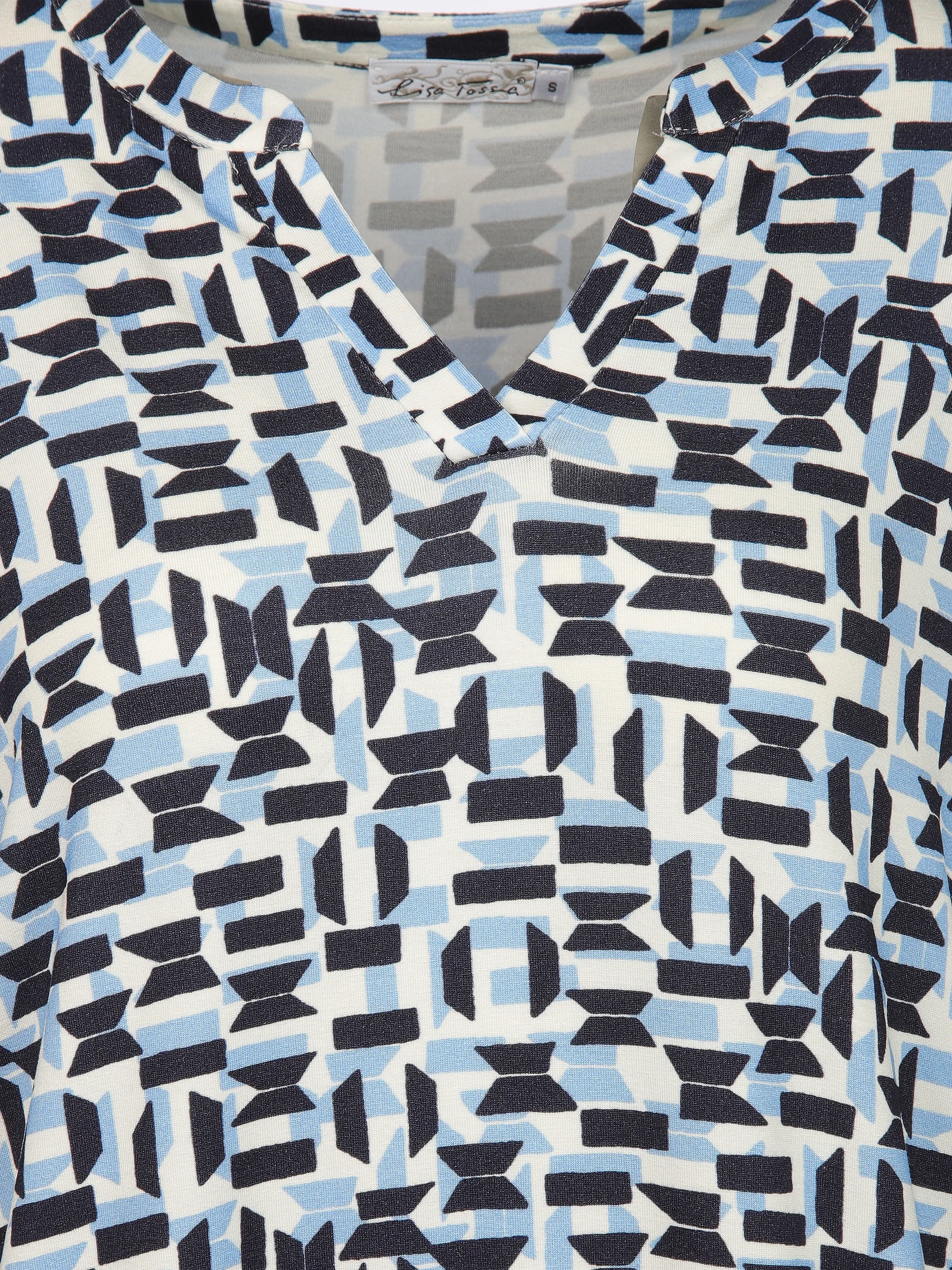 Lisa Tossa Da-Print-Shirt m. Gummizug Blau 908216 BLAU 3 Lisa Tossa Da-Print-Shirt m. Gummizug Blau 908216 BLAU 3
