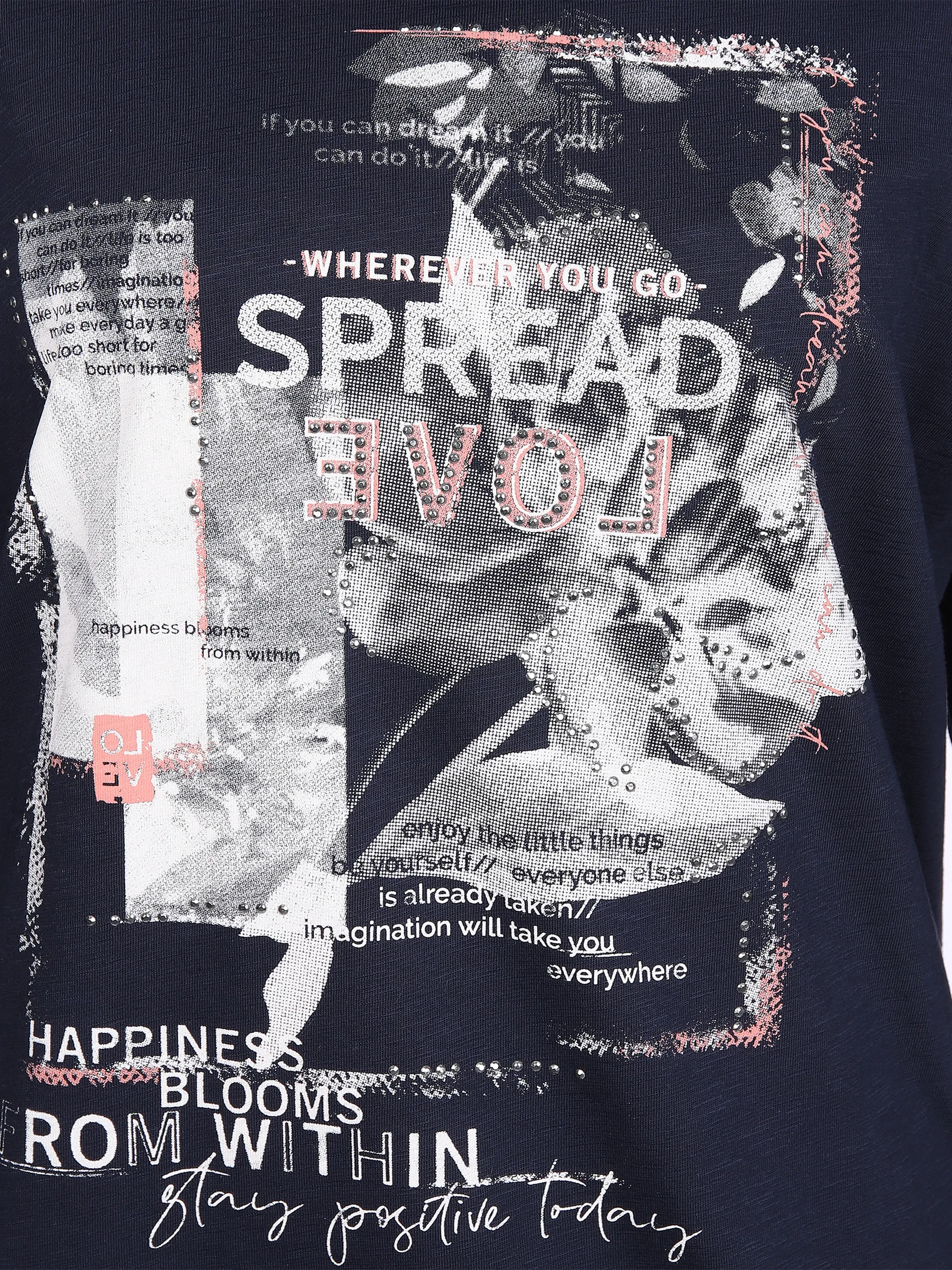 Cecil B317370 FP Spread Love T-Shirt Blau 864118 30128 3 Cecil B317370 FP Spread Love T-Shirt Blau 864118 30128 3