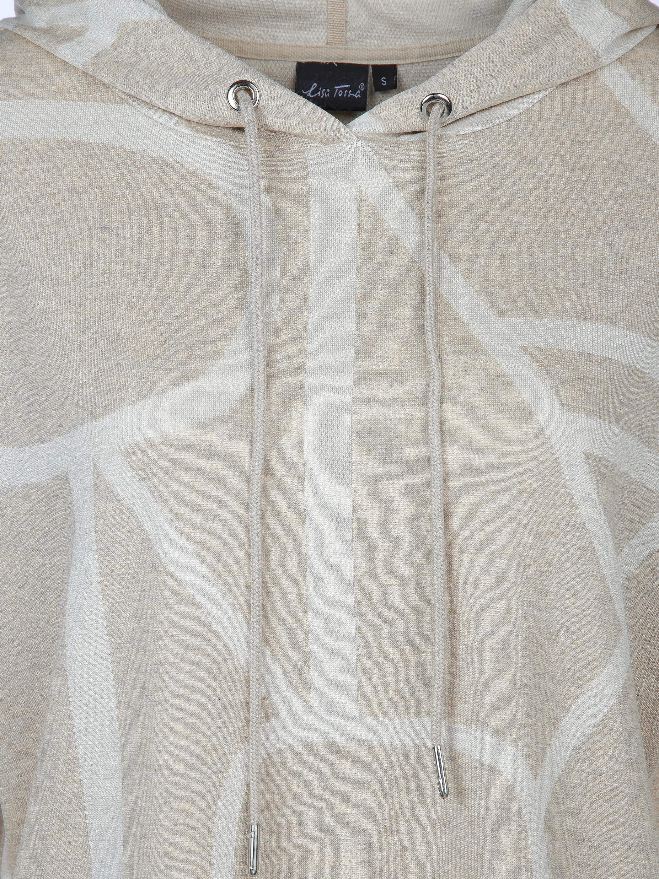 Lisa Tossa Da-Jacquard-Hoodie Beige 905498 BEIGE MEL 3 Lisa Tossa Da-Jacquard-Hoodie Beige 905498 BEIGE MEL 3