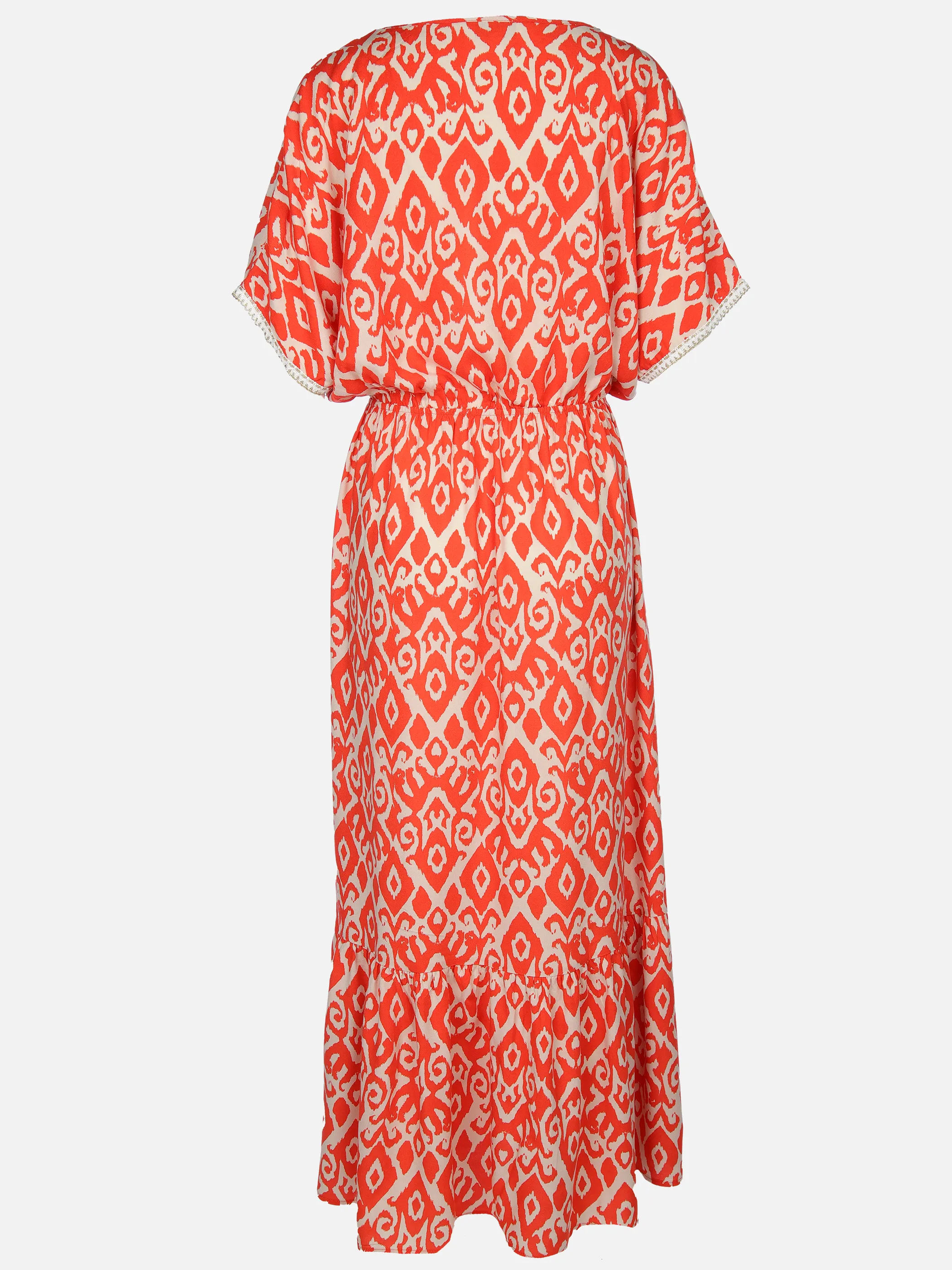 Apricot 968165 Apricot Ikat Mono Swirl Shimmer Dress Orange 918380 ORA 2