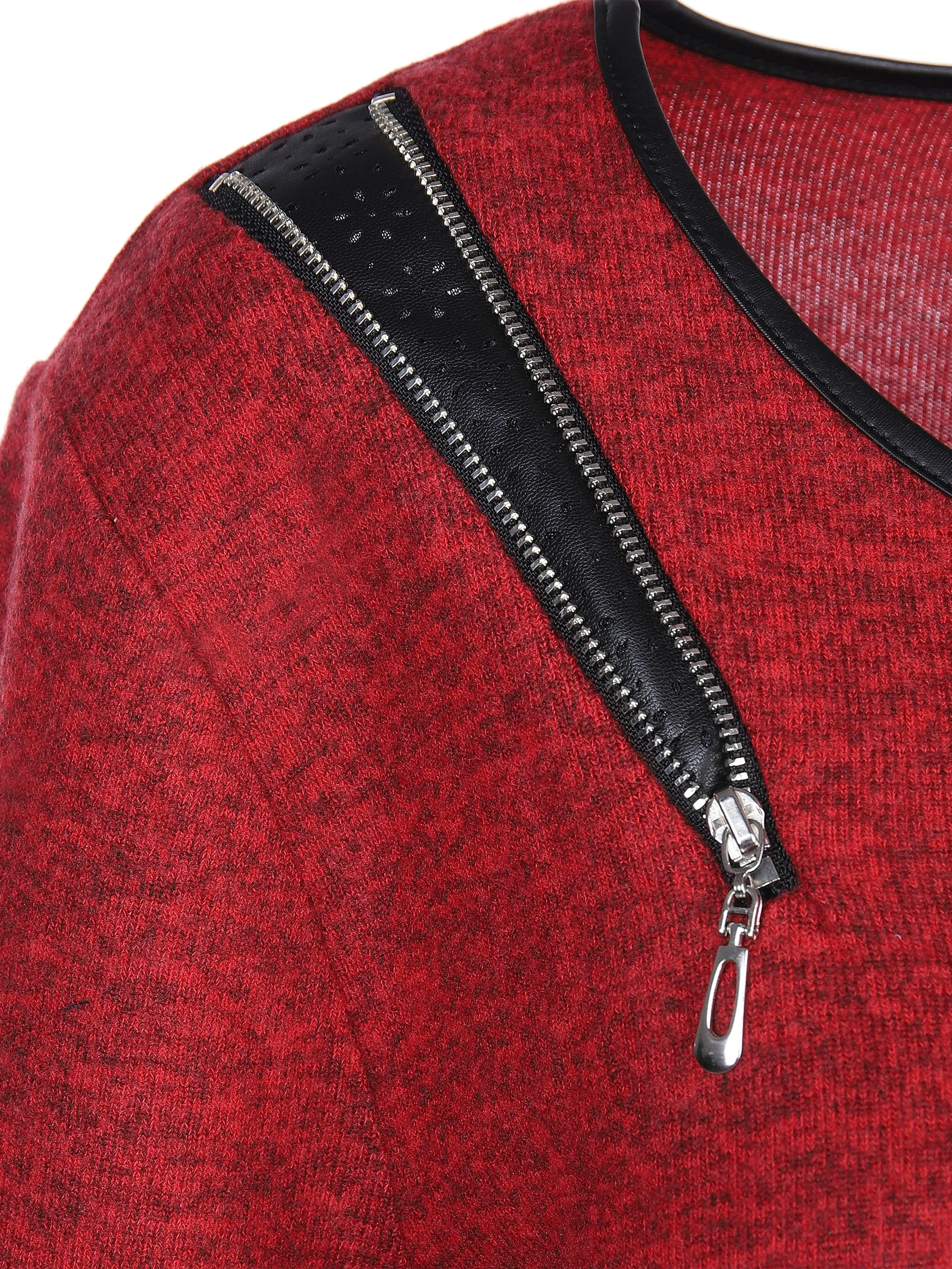 Sure Da-Flauschshirt m.Reißverschlus Rot 869368 ROT MEL. 3 Sure Da-Flauschshirt m.Reißverschlus Rot 869368 ROT MEL. 3
