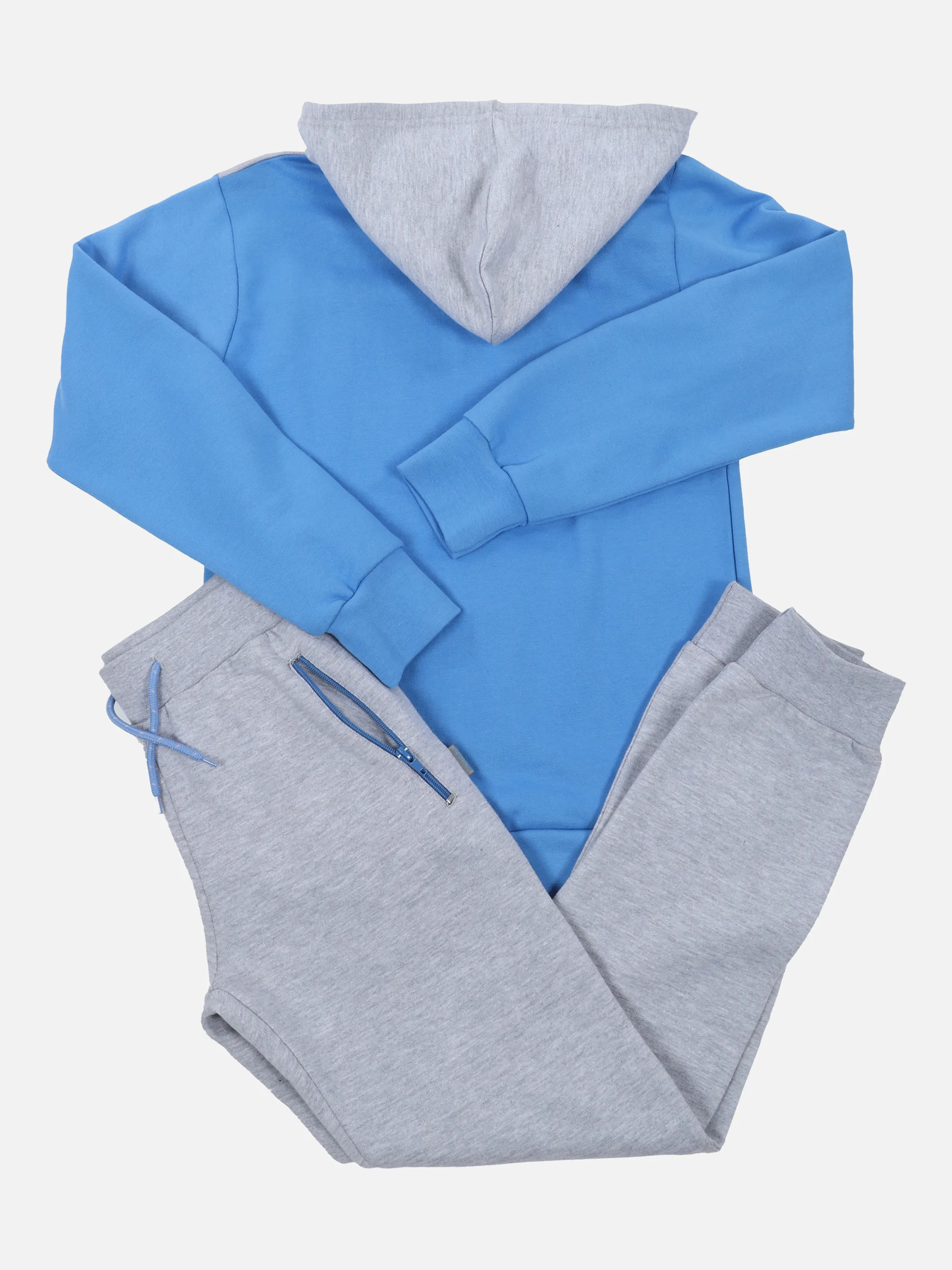 Stop + Go Kn-Jogginganzug m. Kapuze Grau 860602 GREY/BLUE 2 Stop + Go Kn-Jogginganzug m. Kapuze Grau 860602 GREY/BLUE 2