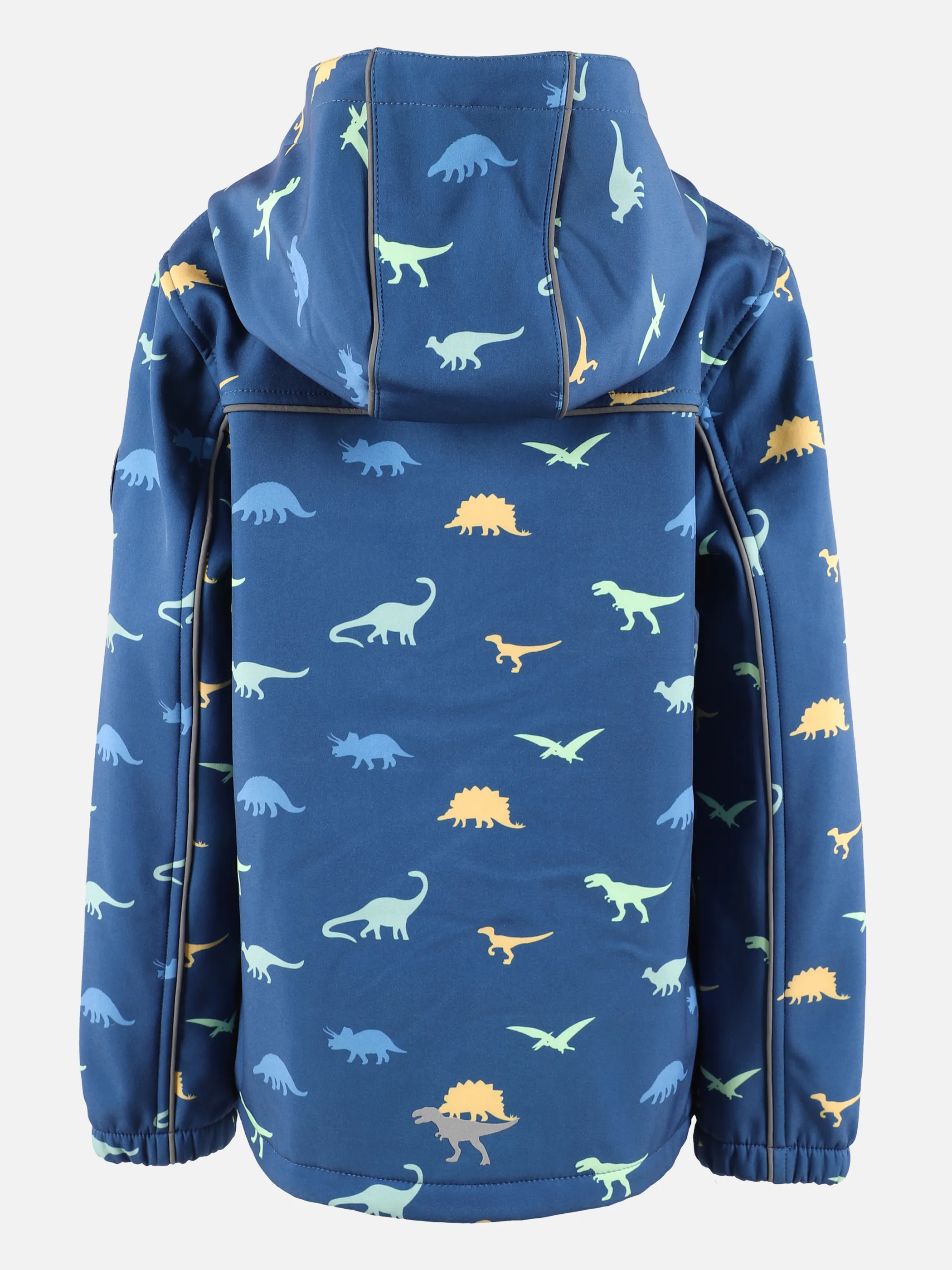 Stop + Go KJ Softshelljacke mit AOP Dino und Kapuze Blau 875504 BLAU 2