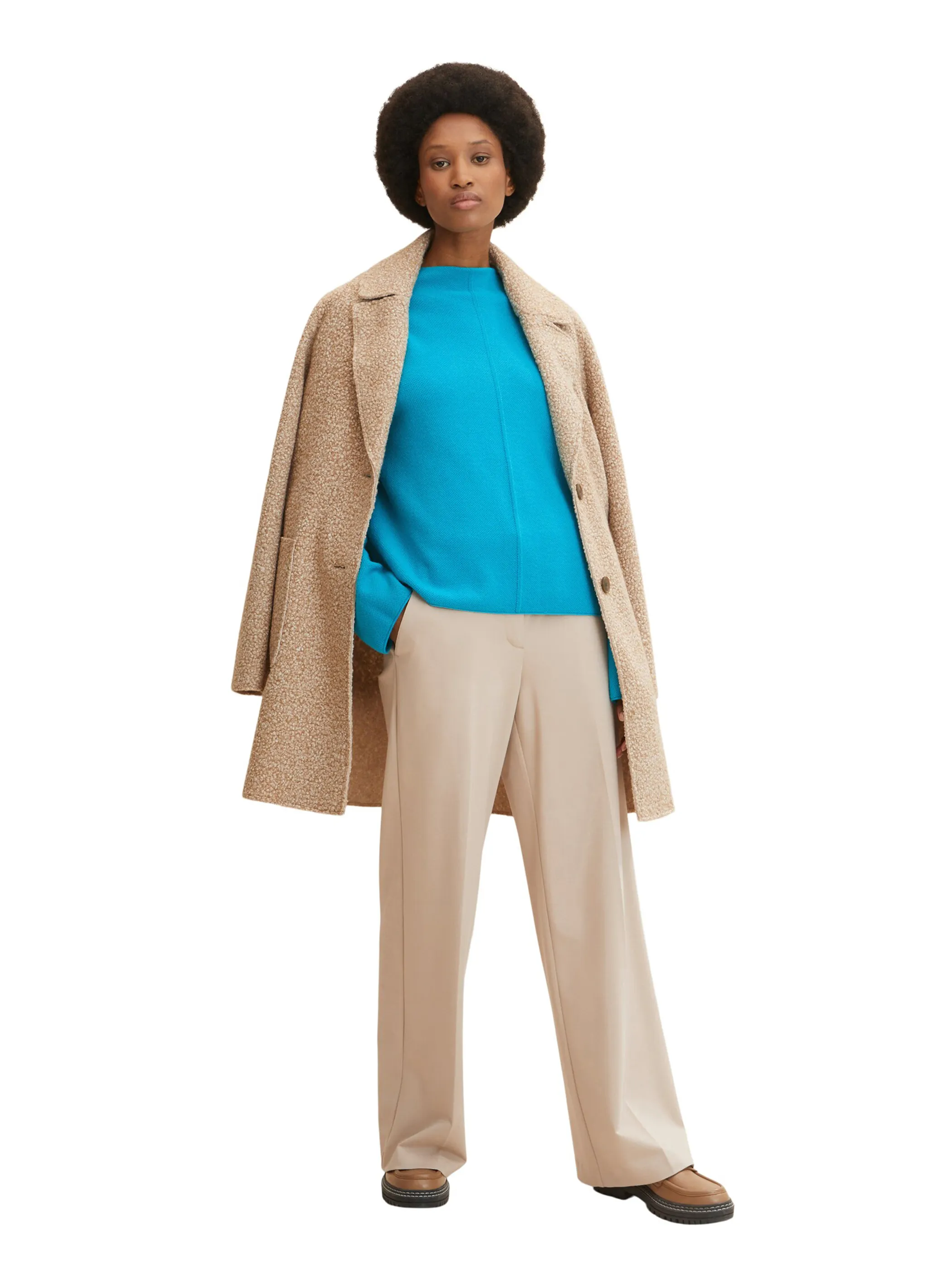 Tom Tailor 1033539 Knit funnel neck pullo Blau 869510 30561 4 Tom Tailor 1033539 Knit funnel neck pullo Blau 869510 30561 4