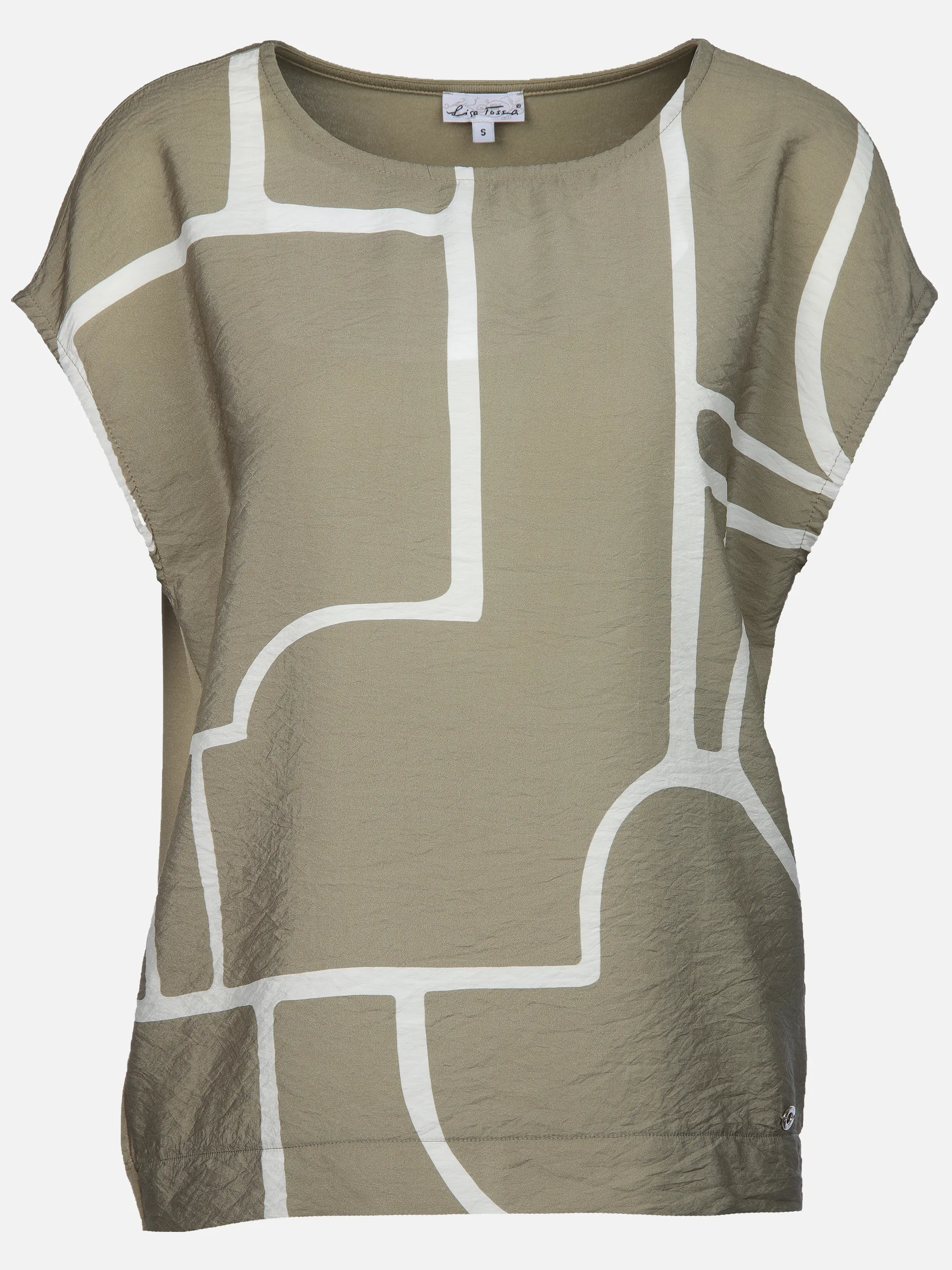 Lisa Tossa Da-T-Shirt aus Materialmix Oliv 913488 TREK 1