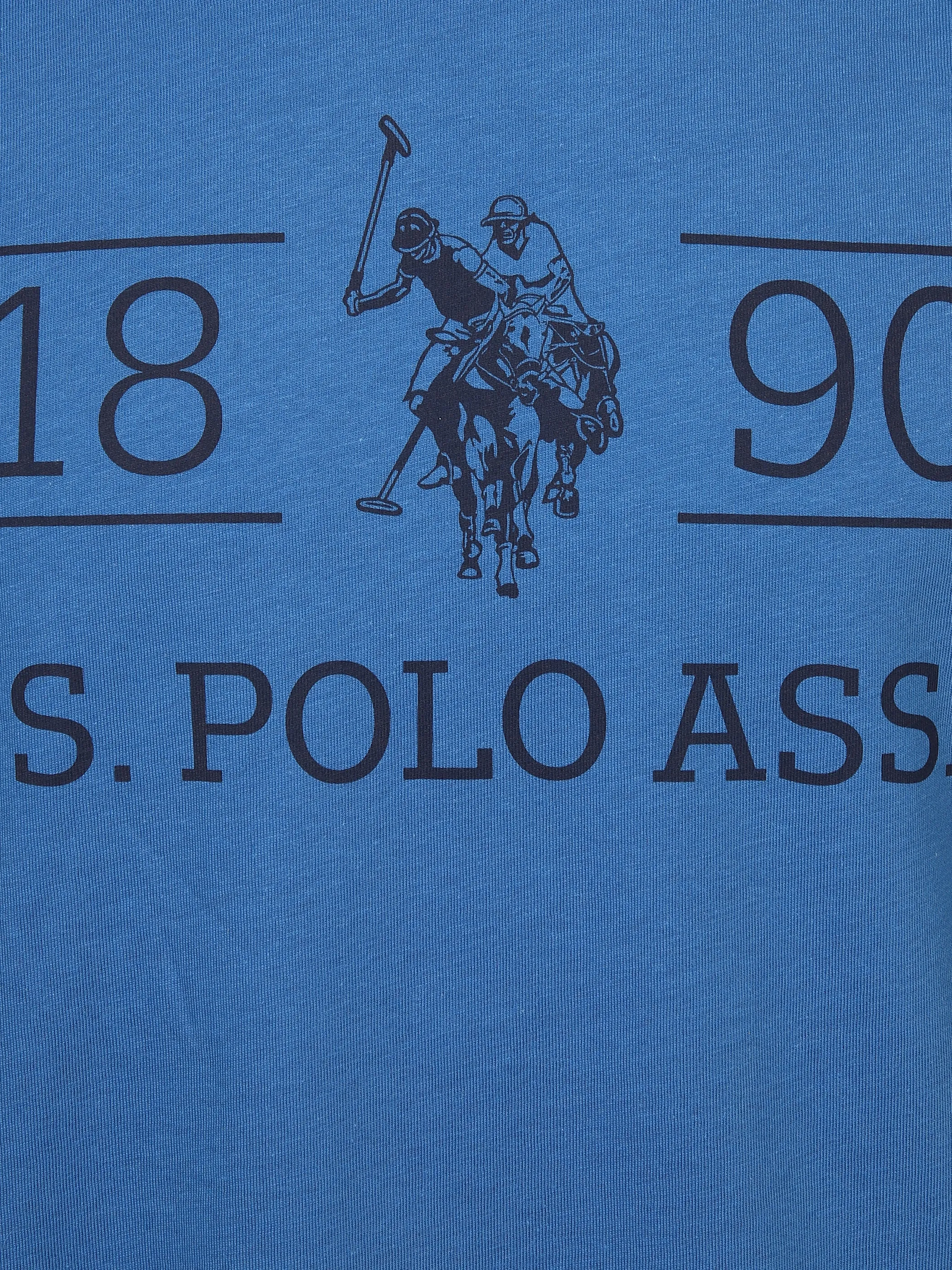 U.S. Polo Assn. He. T-Shirt 1/2 Arm Logo 1890 Blau 881277 BLAU 3