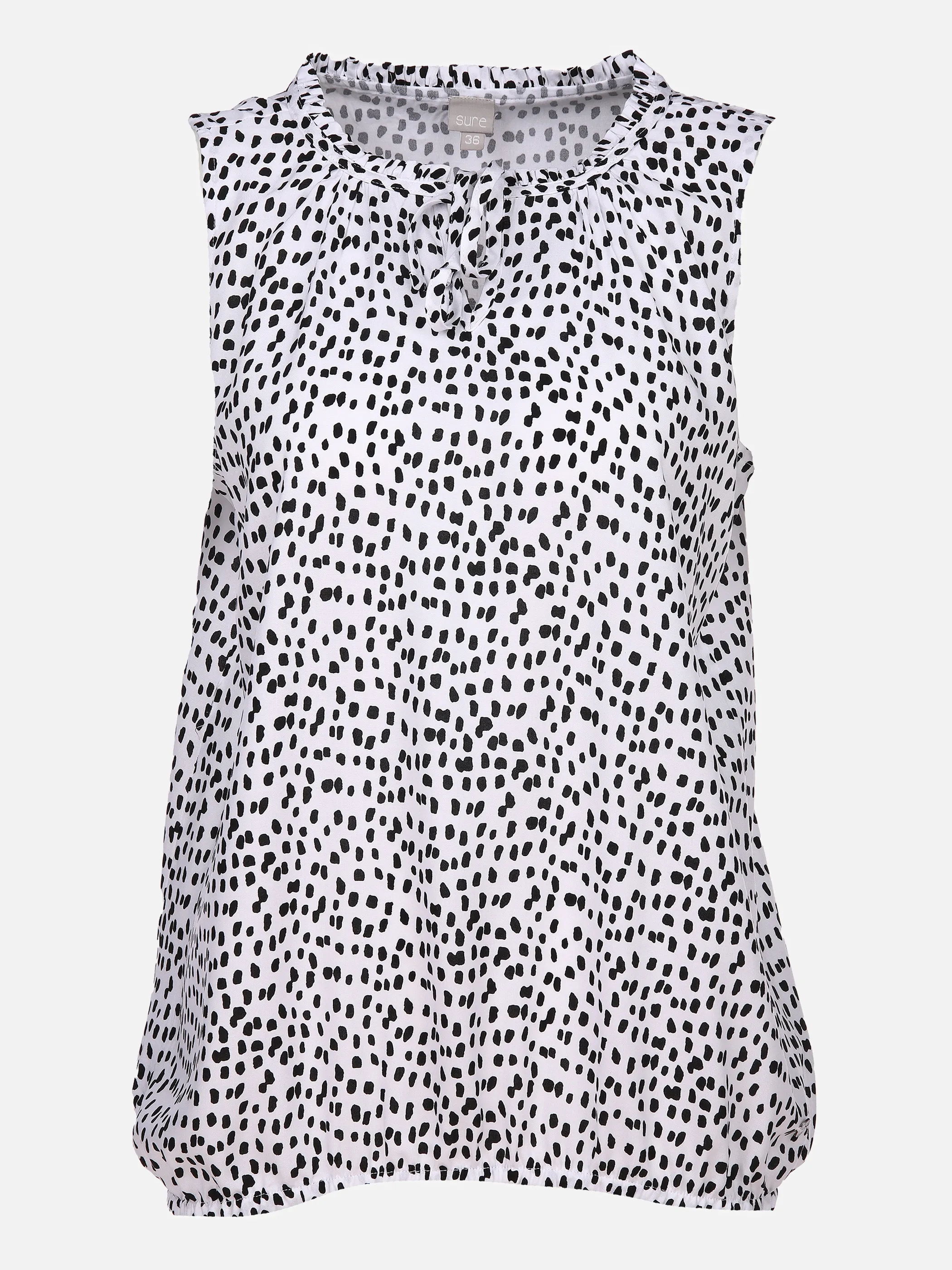 Sure Da-Tanktop m. Alloverprint Schwarz 853384 BLACK/WHIT 1 Sure Da-Tanktop m. Alloverprint Schwarz 853384 BLACK/WHIT 1
