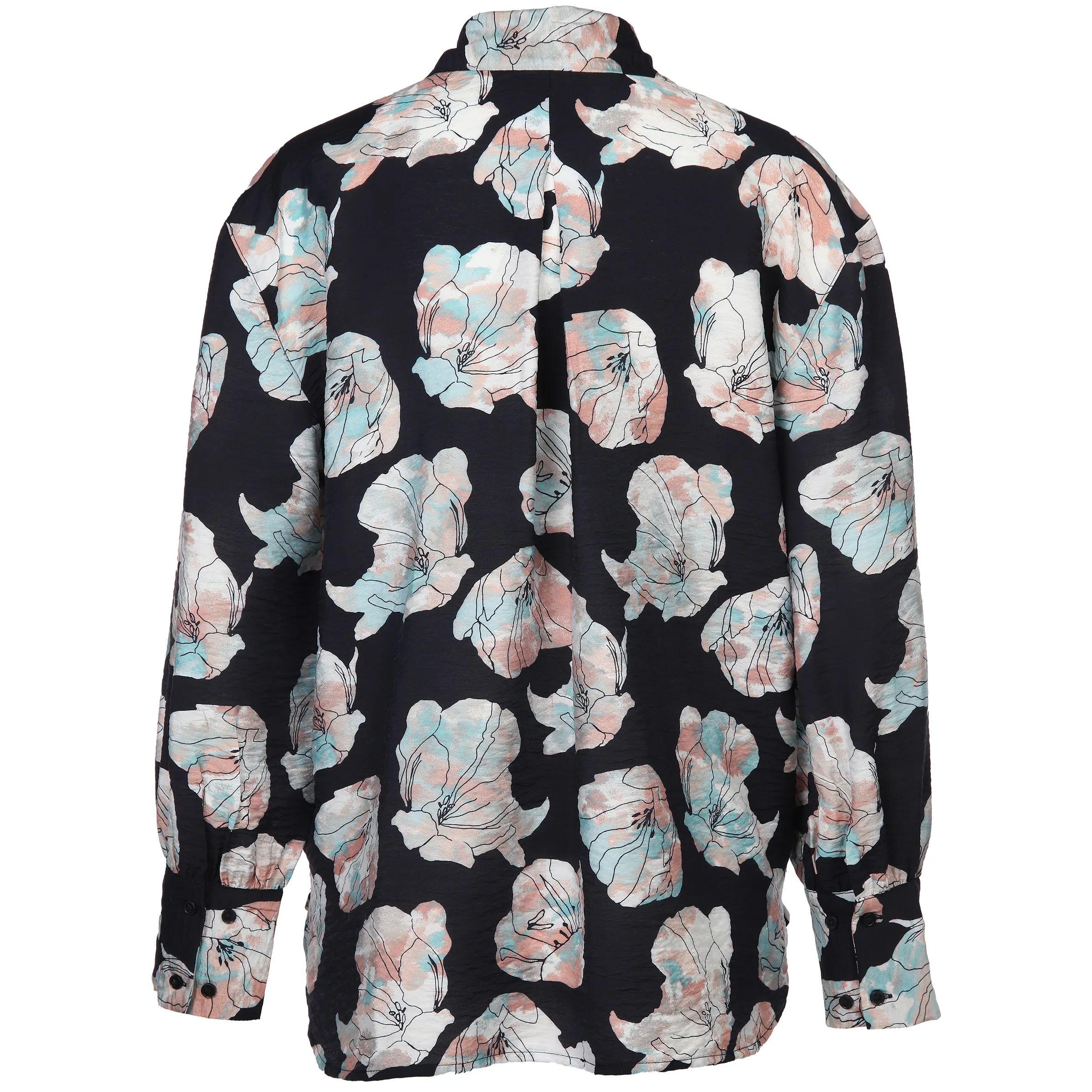 Tom Tailor 1037889 printed blouse with collar Marine 883831 32413 2