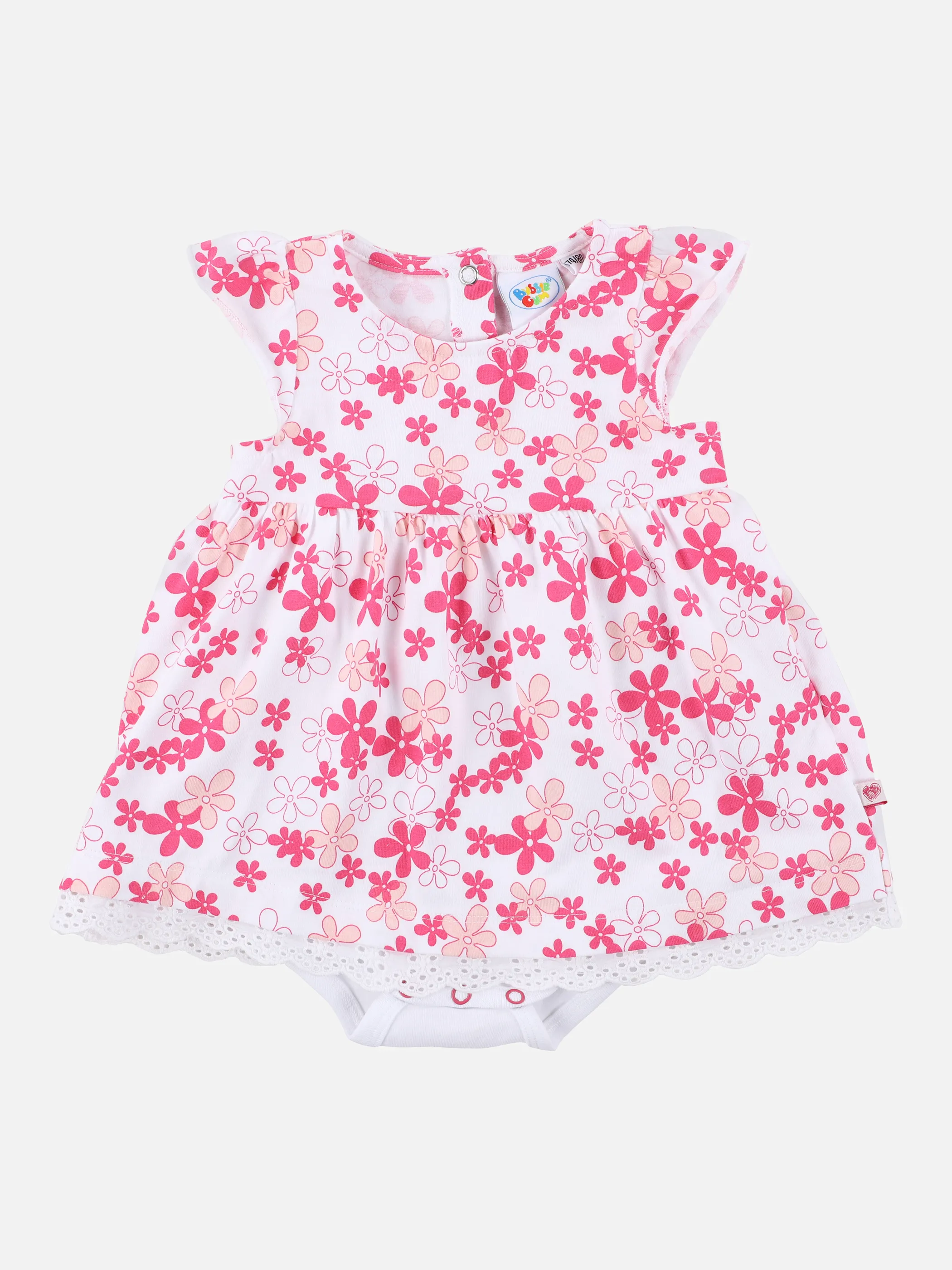 Bubble Gum BM Bodykleid mit AOP und Spitze Pink 875581 PINK GEM. 1 Bubble Gum BM Bodykleid mit AOP und Spitze Pink 875581 PINK GEM. 1