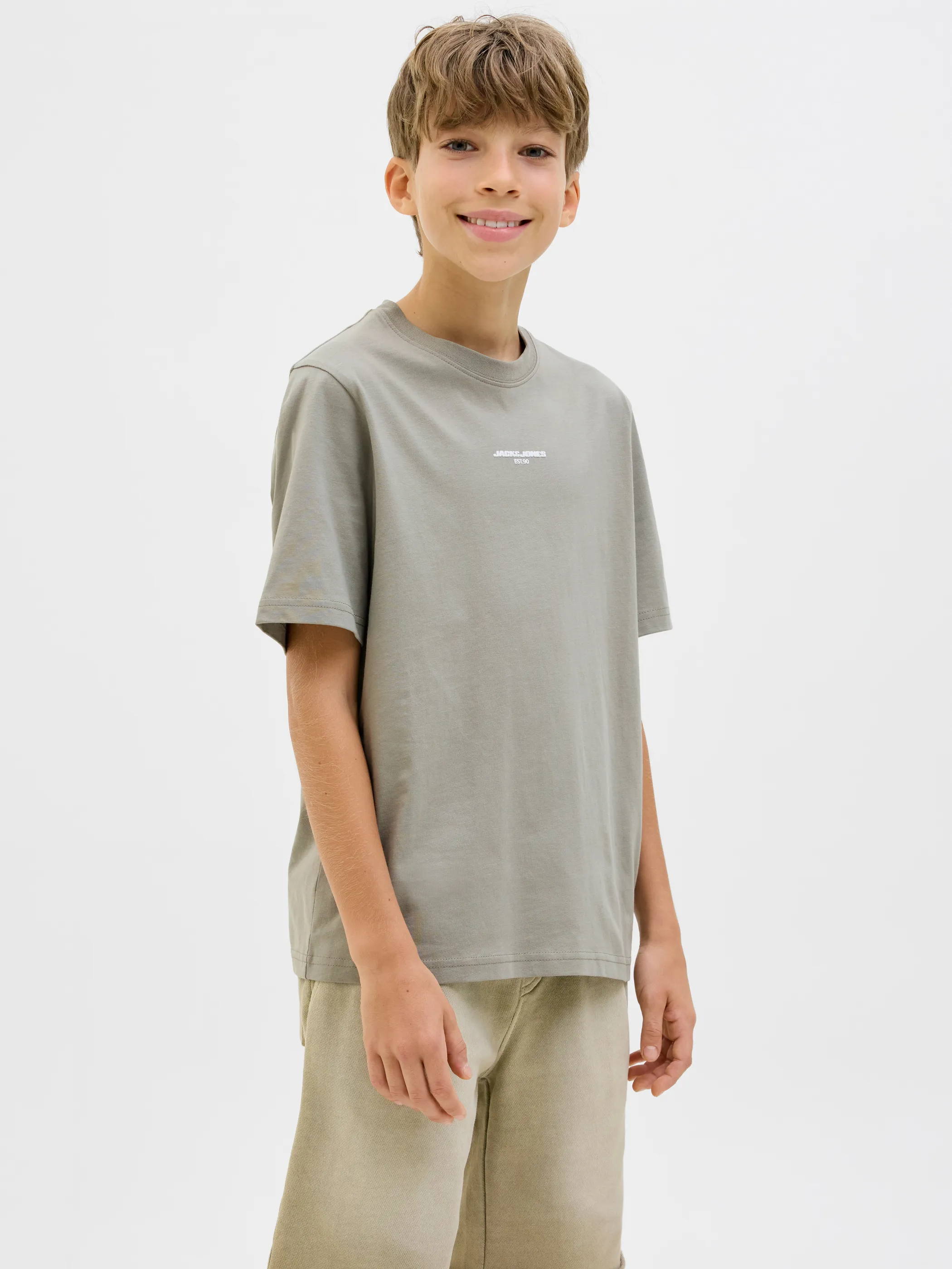 Jack&Jones Junior 12278705 JCOLIDO AOP BACK PRIN Grau 909965 176678 4