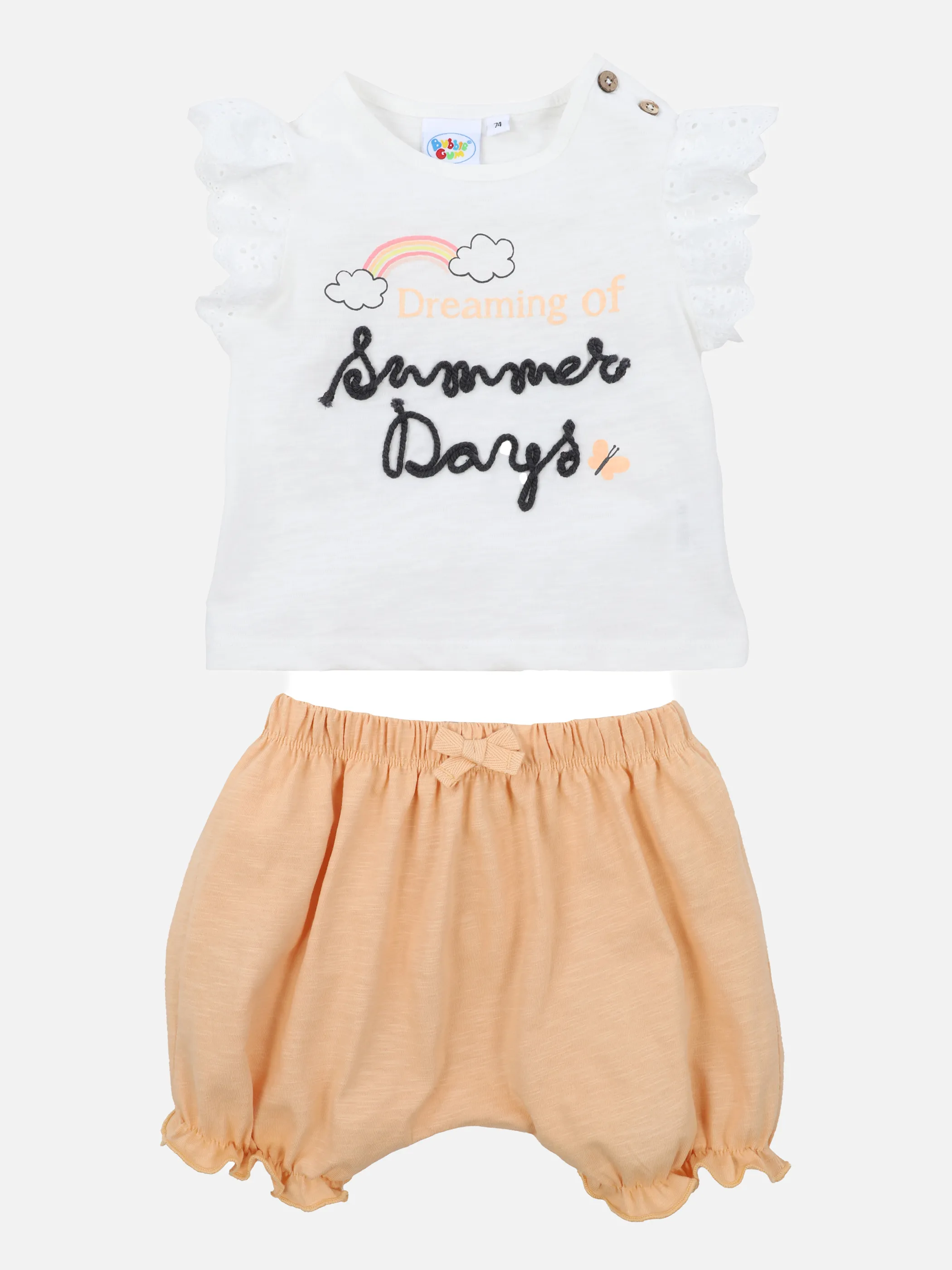 Bubble Gum BG NB 2er Set Shirt weiß mit Weiß 862636 WEIß 1 Bubble Gum BG NB 2er Set Shirt weiß mit Weiß 862636 WEIß 1
