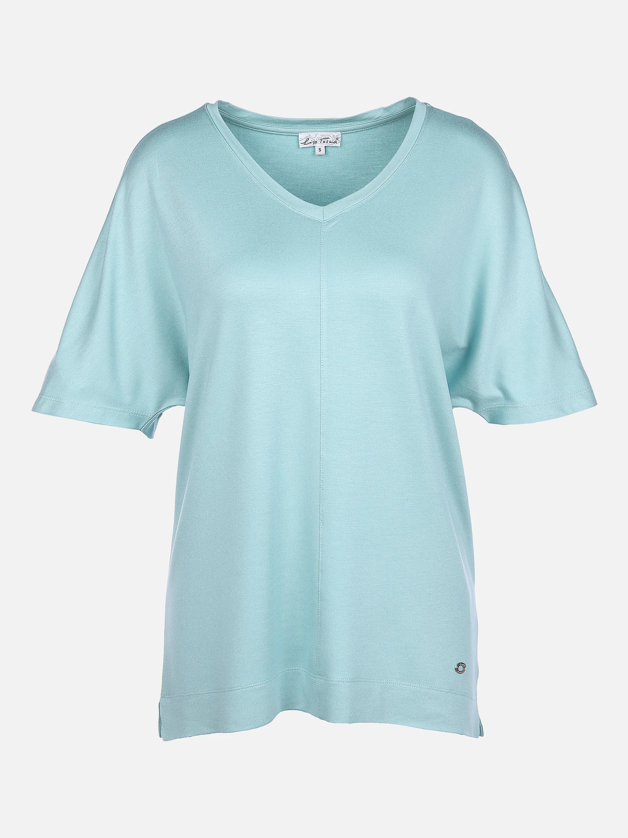 Lisa Tossa Da-T-Shirt m. V-Ausschnitt Blau 866116 AGAVE 1 Lisa Tossa Da-T-Shirt m. V-Ausschnitt Blau 866116 AGAVE 1