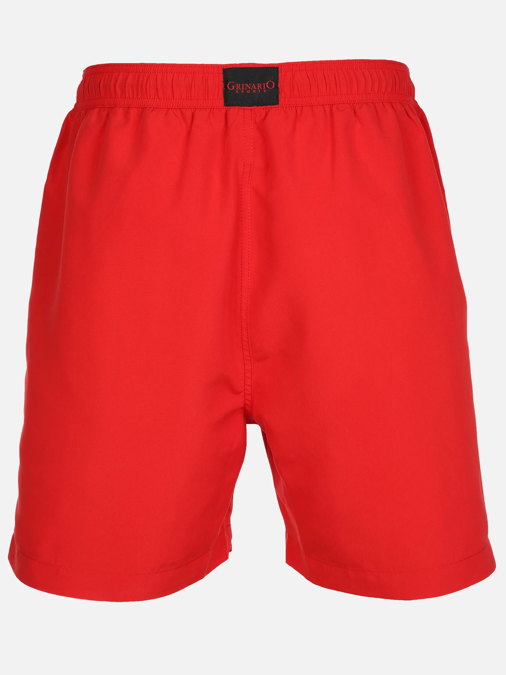 Grinario Sports He- Badehose uni, mit Kontrast Rot 890155 RED 2